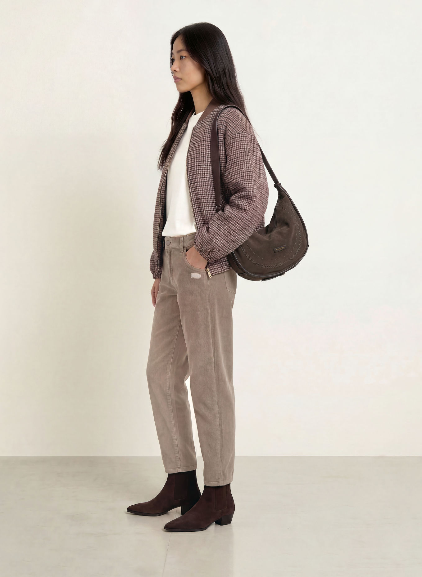 GANG Corduroy pants 94VIA: TAUPE