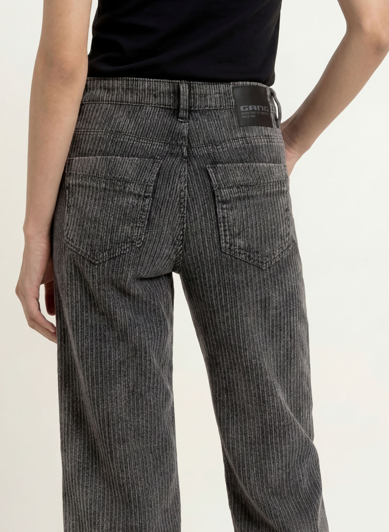 GANG Pantalon style jupe-culotte 94CAROL: GRIS FONCÉ / GRIS
