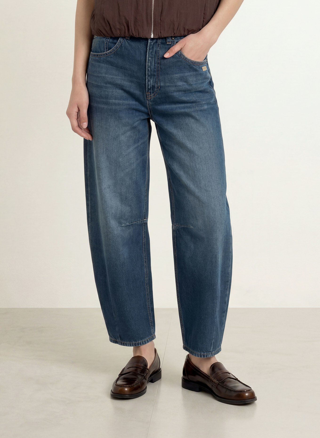 GANG Barrel-leg jeans 94SARINA: 7919 blue black