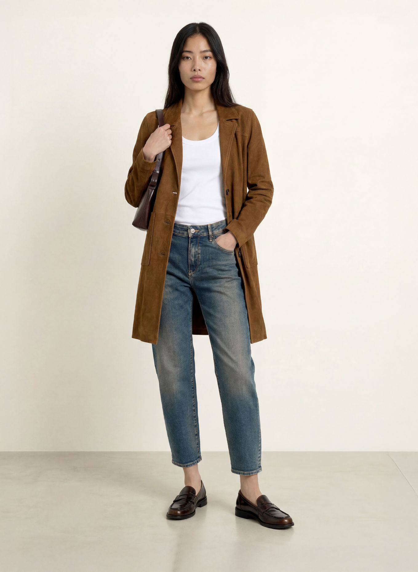 GANG Barrel jeans 94IDA: 7820 brown tinted