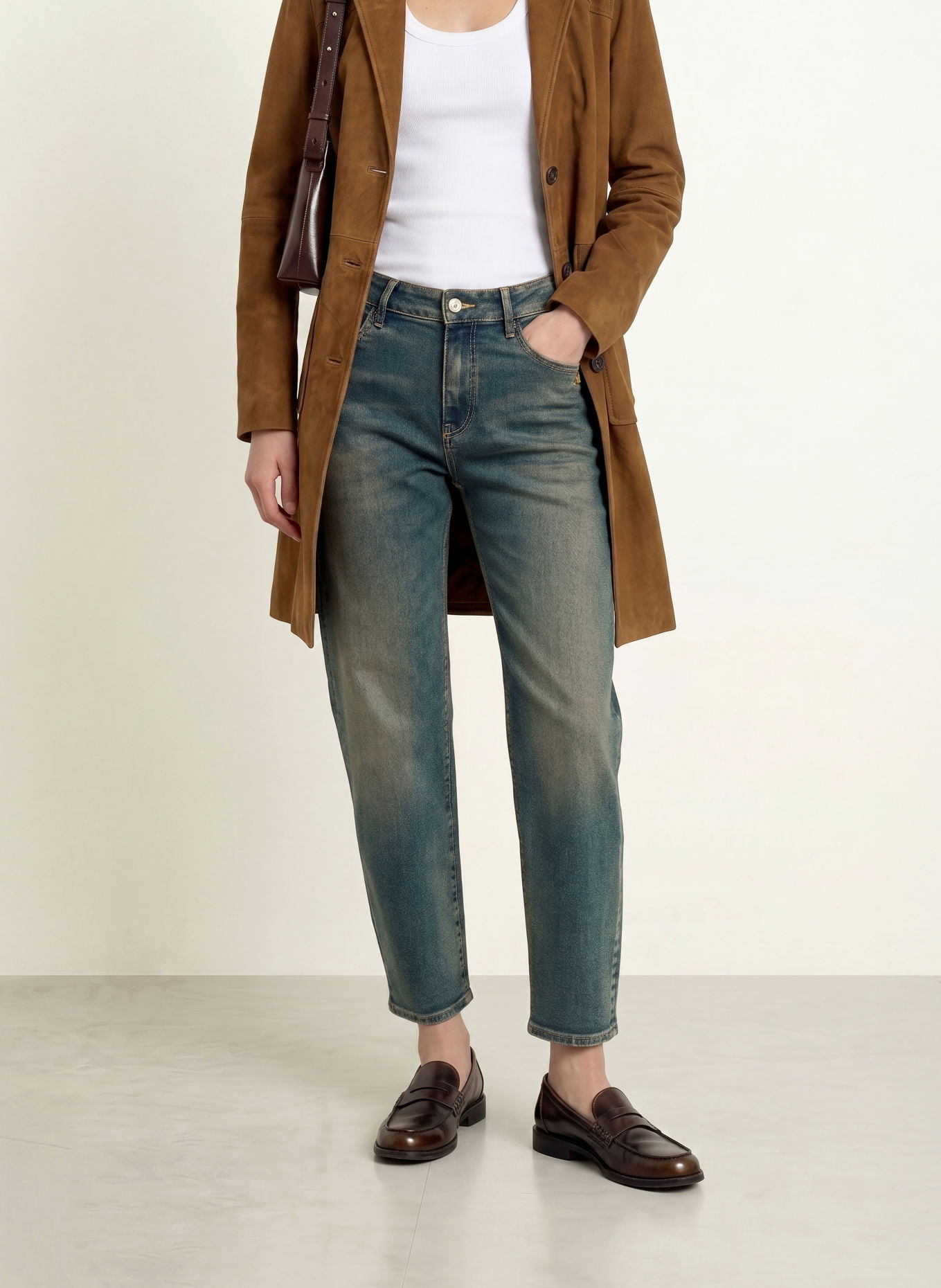 GANG Barrel jeans 94IDA: 7820 brown tinted