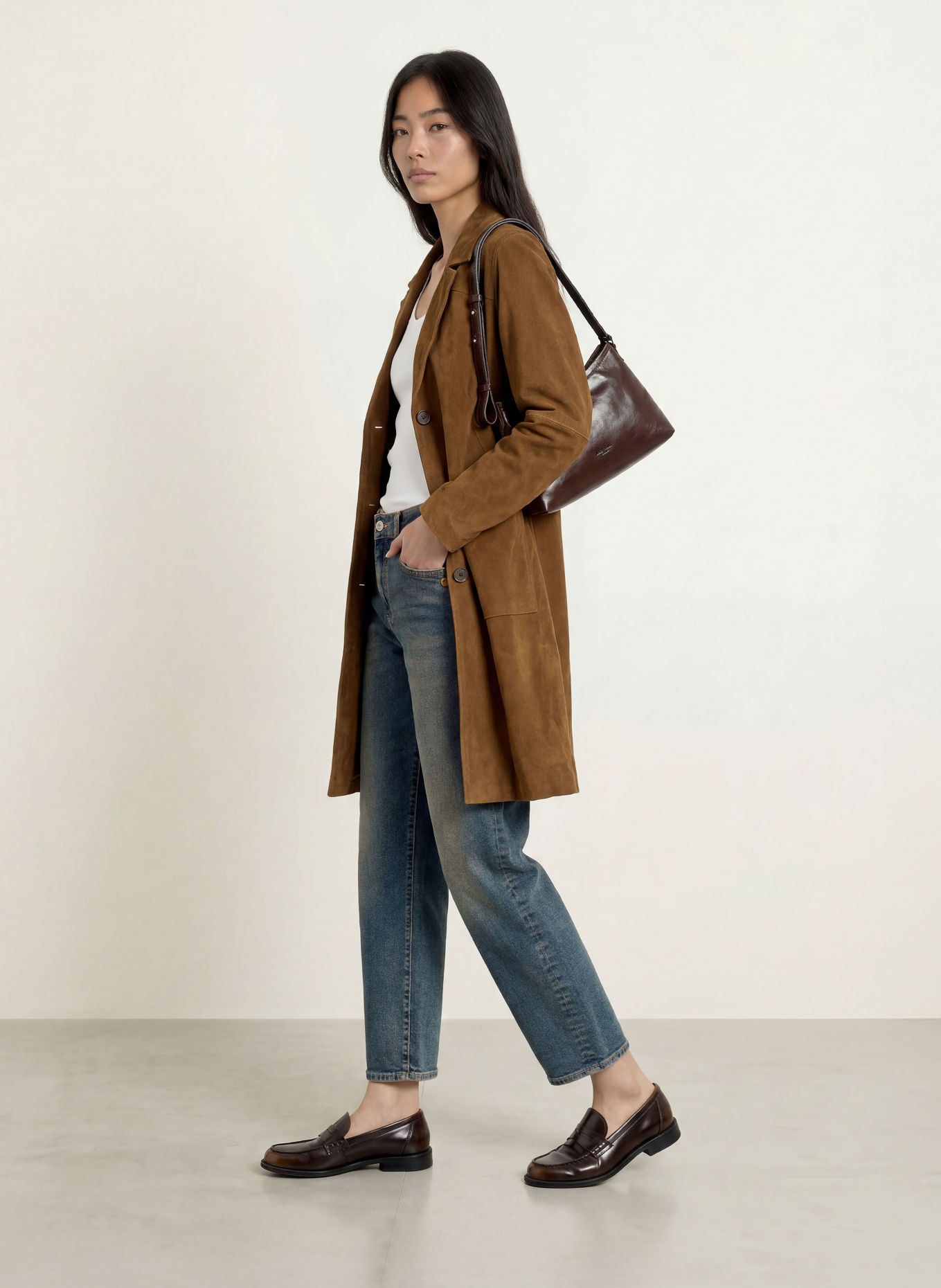 GANG Barrel jeans 94IDA: 7820 brown tinted