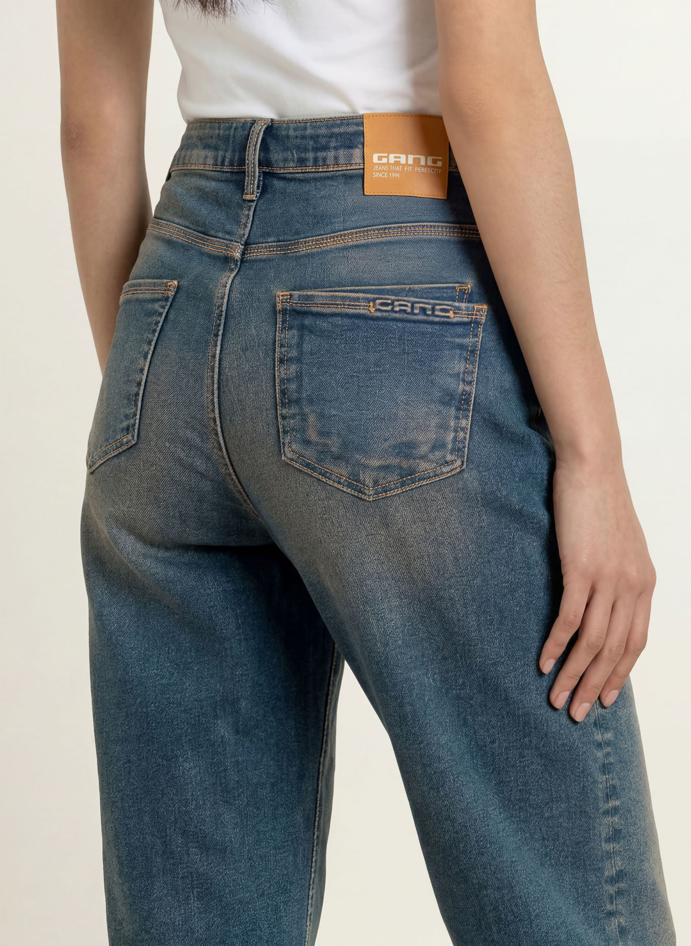 GANG Barrel jeans 94IDA: 7820 brown tinted