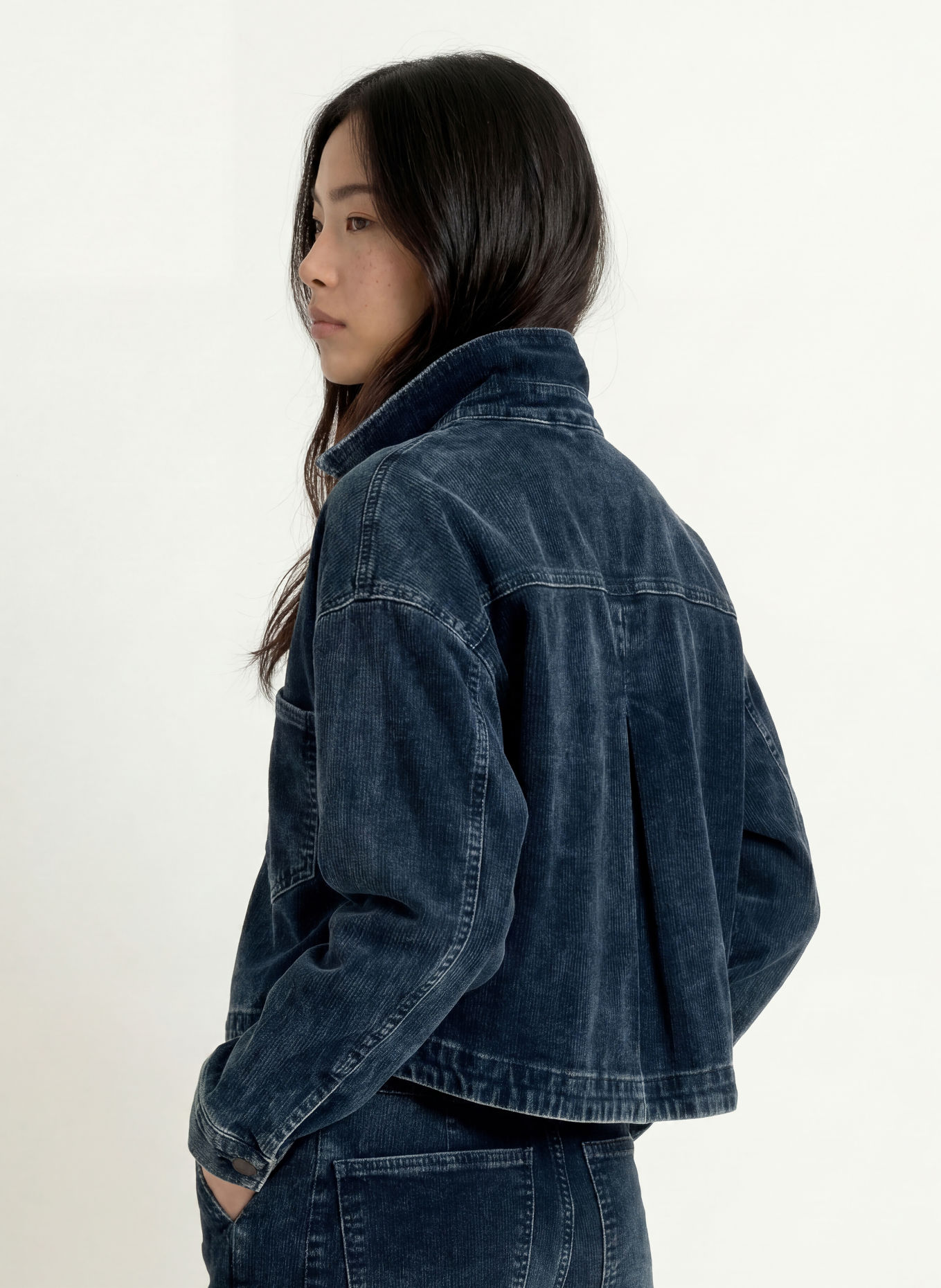 GANG Corduroy Overjacket 94LUNA: 7789 dark blue used