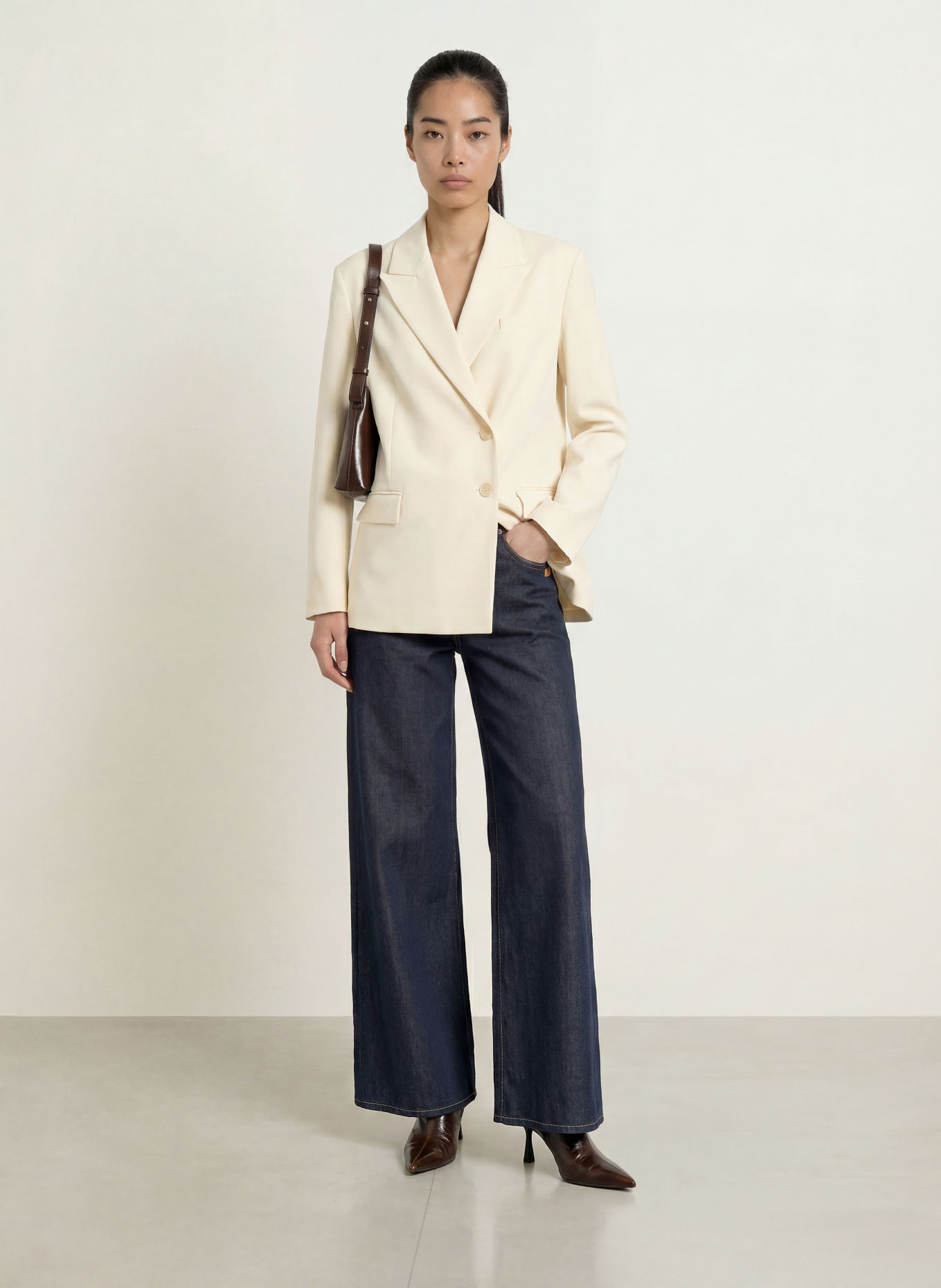 GANG Jeansy wide leg 94CARLOTTA: 9405 prewashed