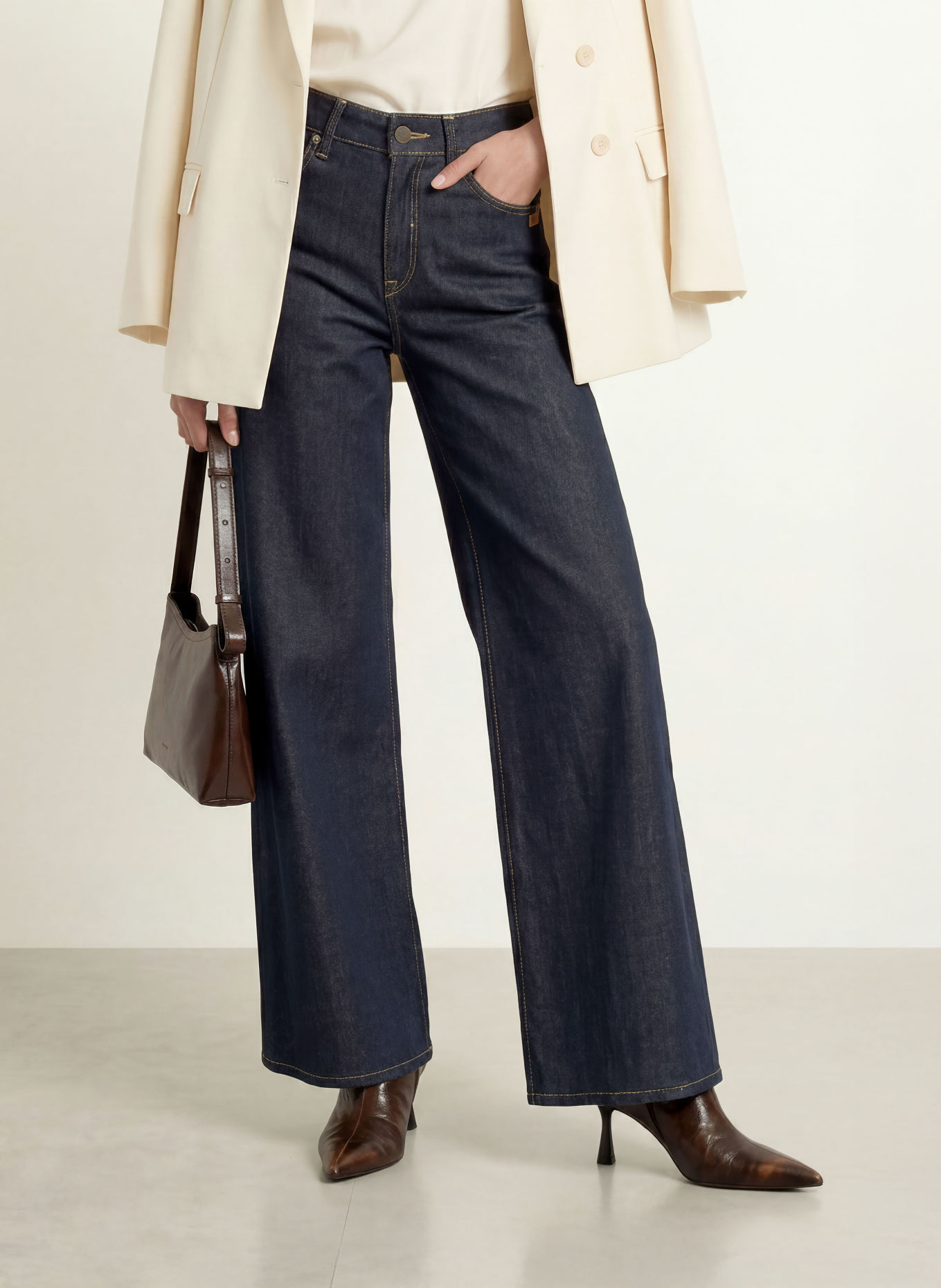 GANG Jeansy wide leg 94CARLOTTA: 9405 prewashed