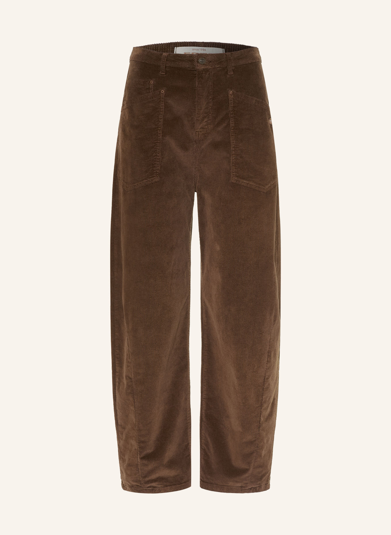 GANG 94ODINA 7/8-length corduroy trousers: BROWN