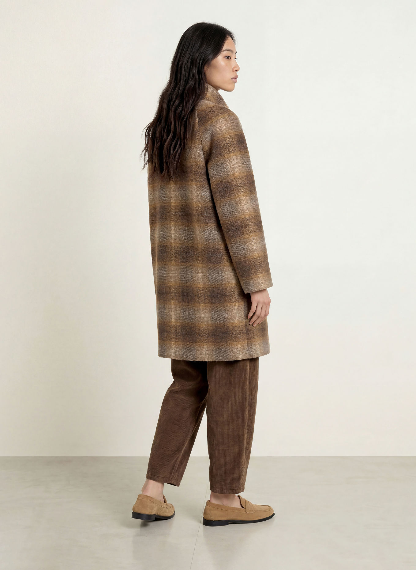 GANG 94ODINA 7/8-length corduroy trousers: BROWN