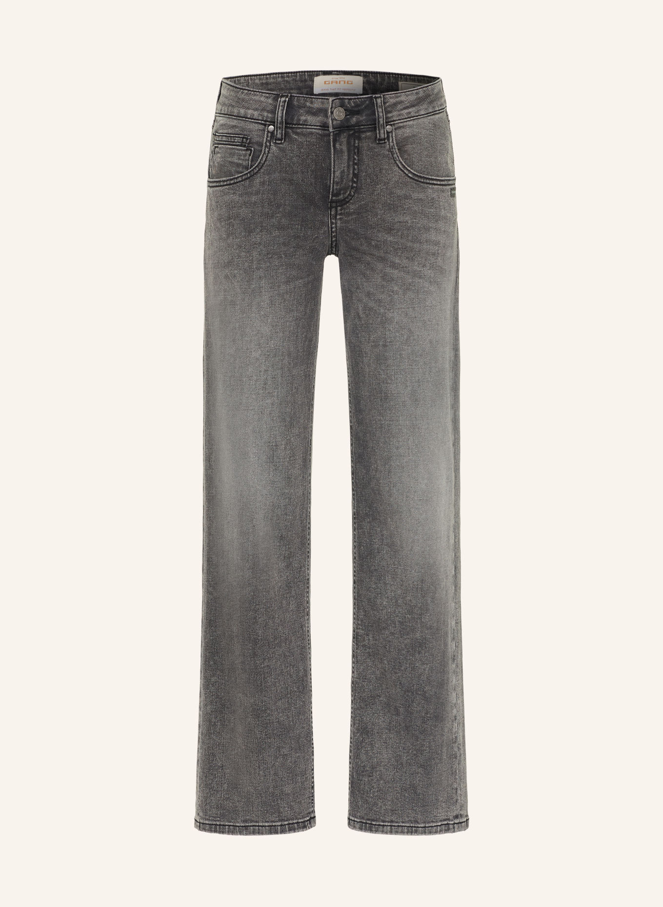 GANG Straight jeans 94RIVER: 7993 salt pepper black