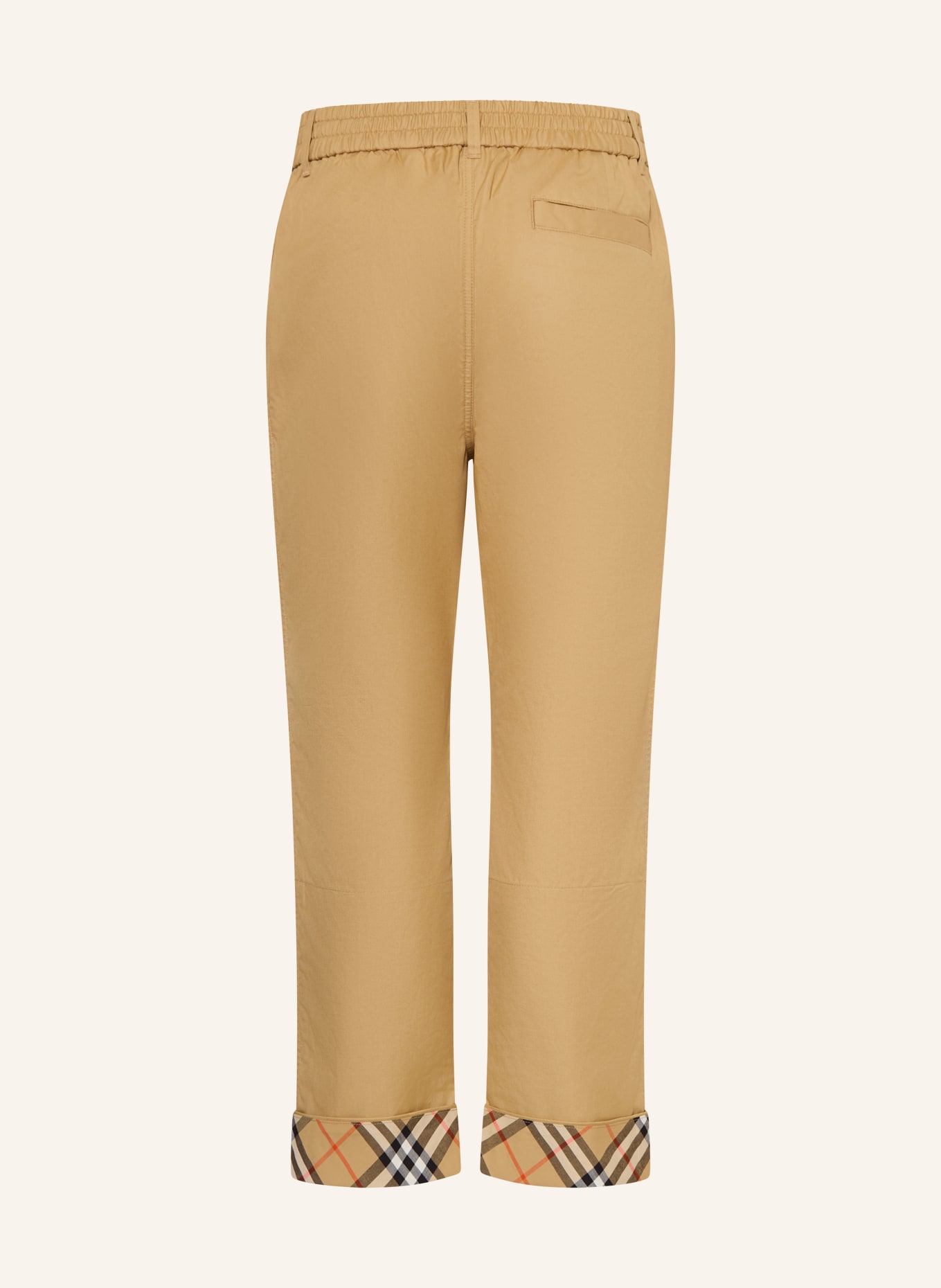 BURBERRY Chinosy: CAMELOWY / CZERWONY / CZARNY