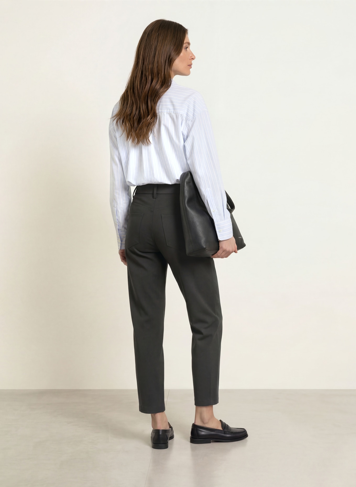 CAMBIO 7/8-broek ELIN van jersey: ZWART