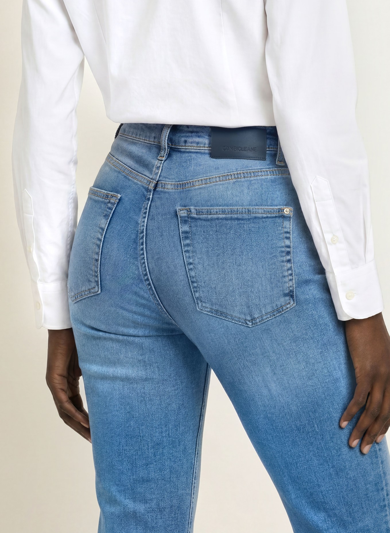 CAMBIO Straight Jeans GINI: 5035 feminin ocean blue