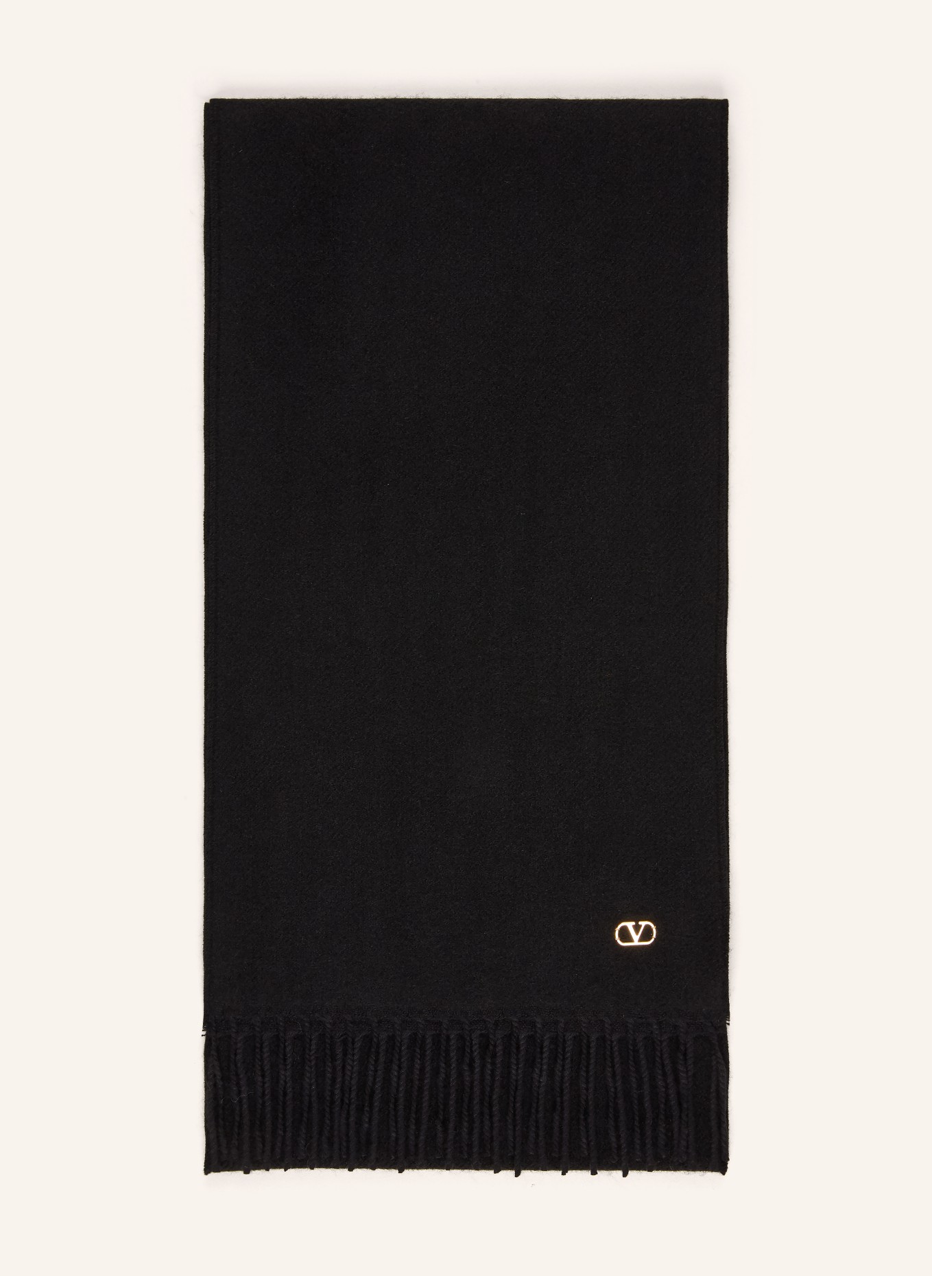 VALENTINO GARAVANI Cashmere Scarf: BLACK