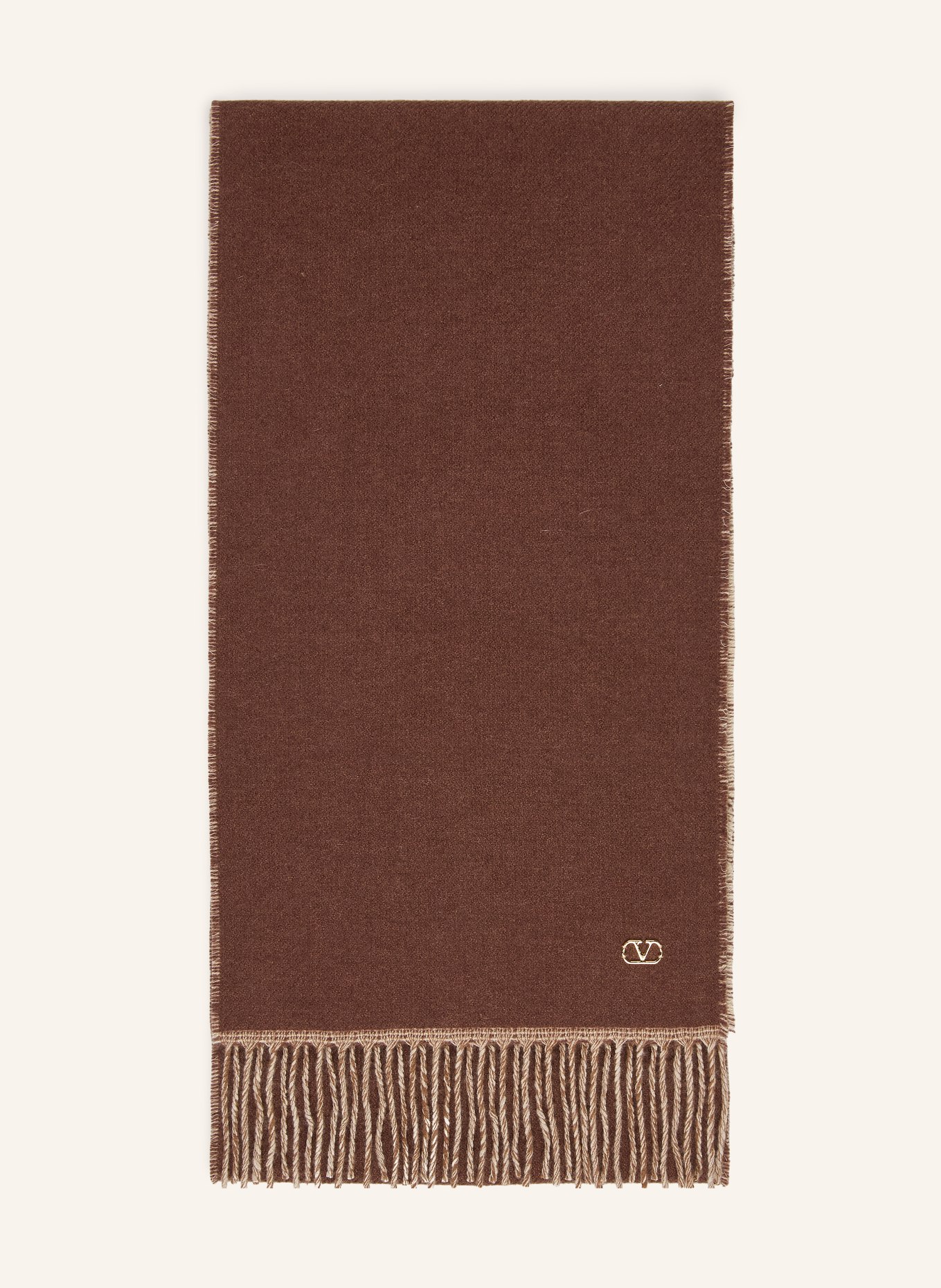 VALENTINO GARAVANI Cashmere Scarf: BROWN