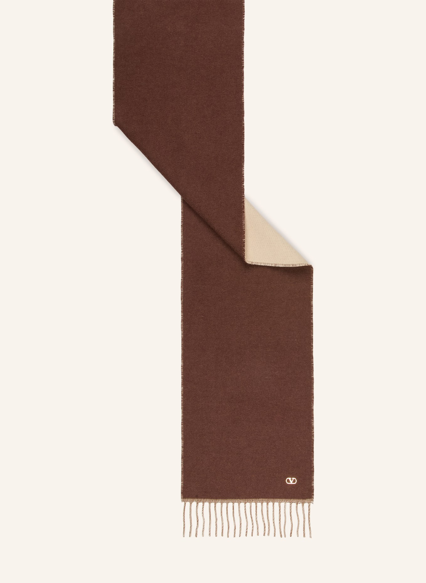 VALENTINO GARAVANI Cashmere Scarf: BROWN