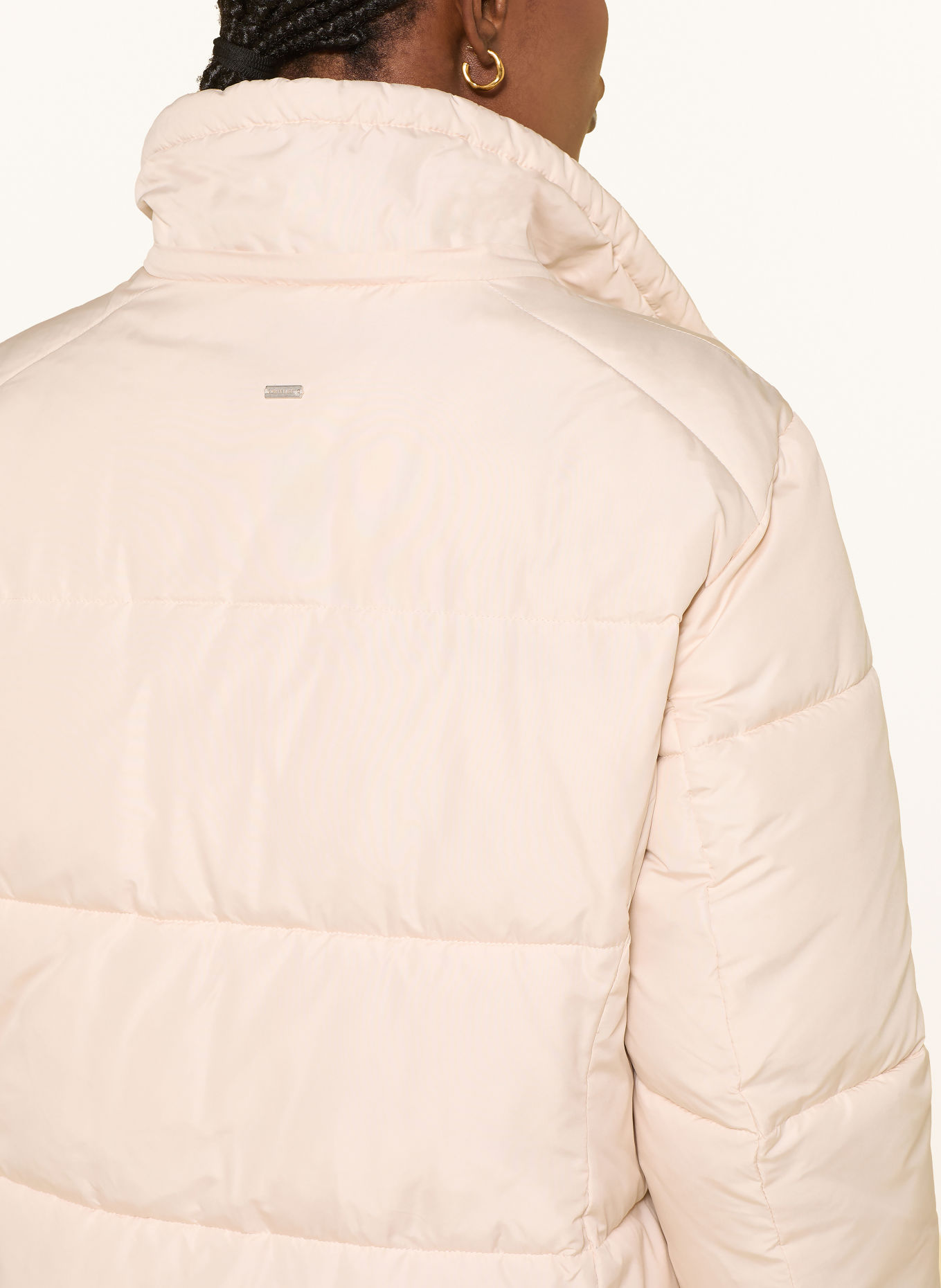lilienfels Steppmantel mit abnehmbarer Kapuze: CREME