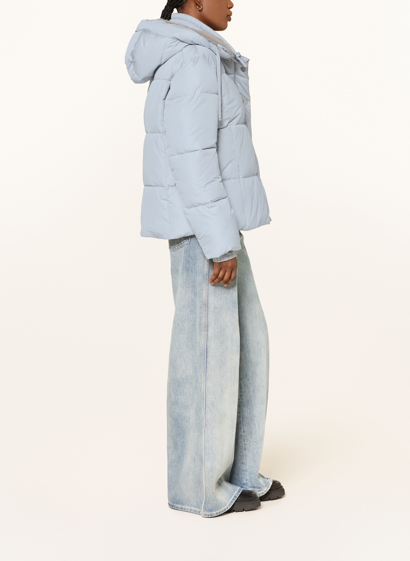 lilienfels Veste matelassée à capuche amovible: BLEU CLAIR