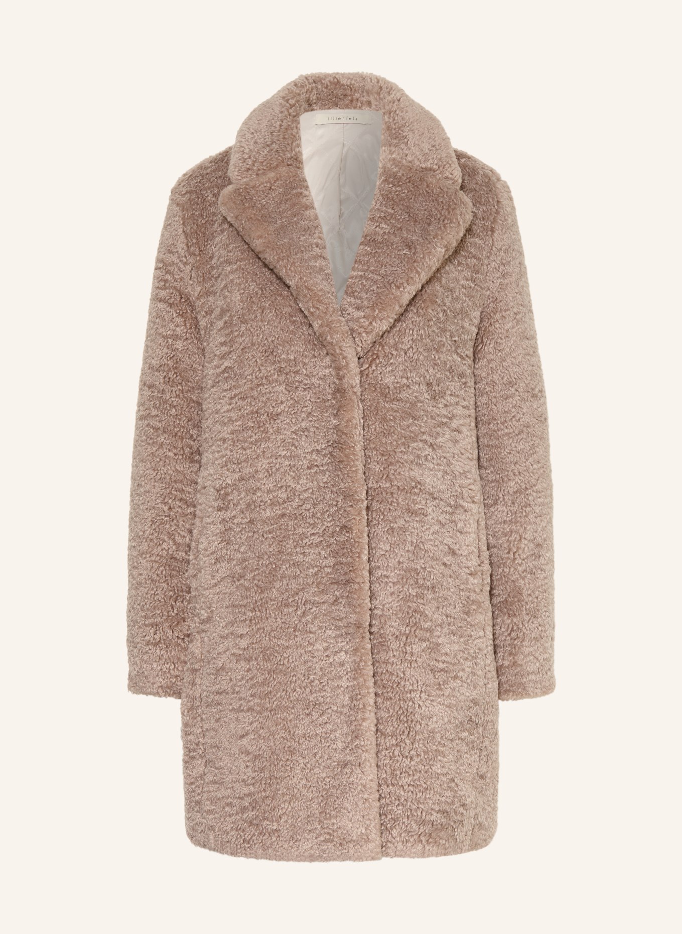 lilienfels Teddyfell-Mantel: TAUPE