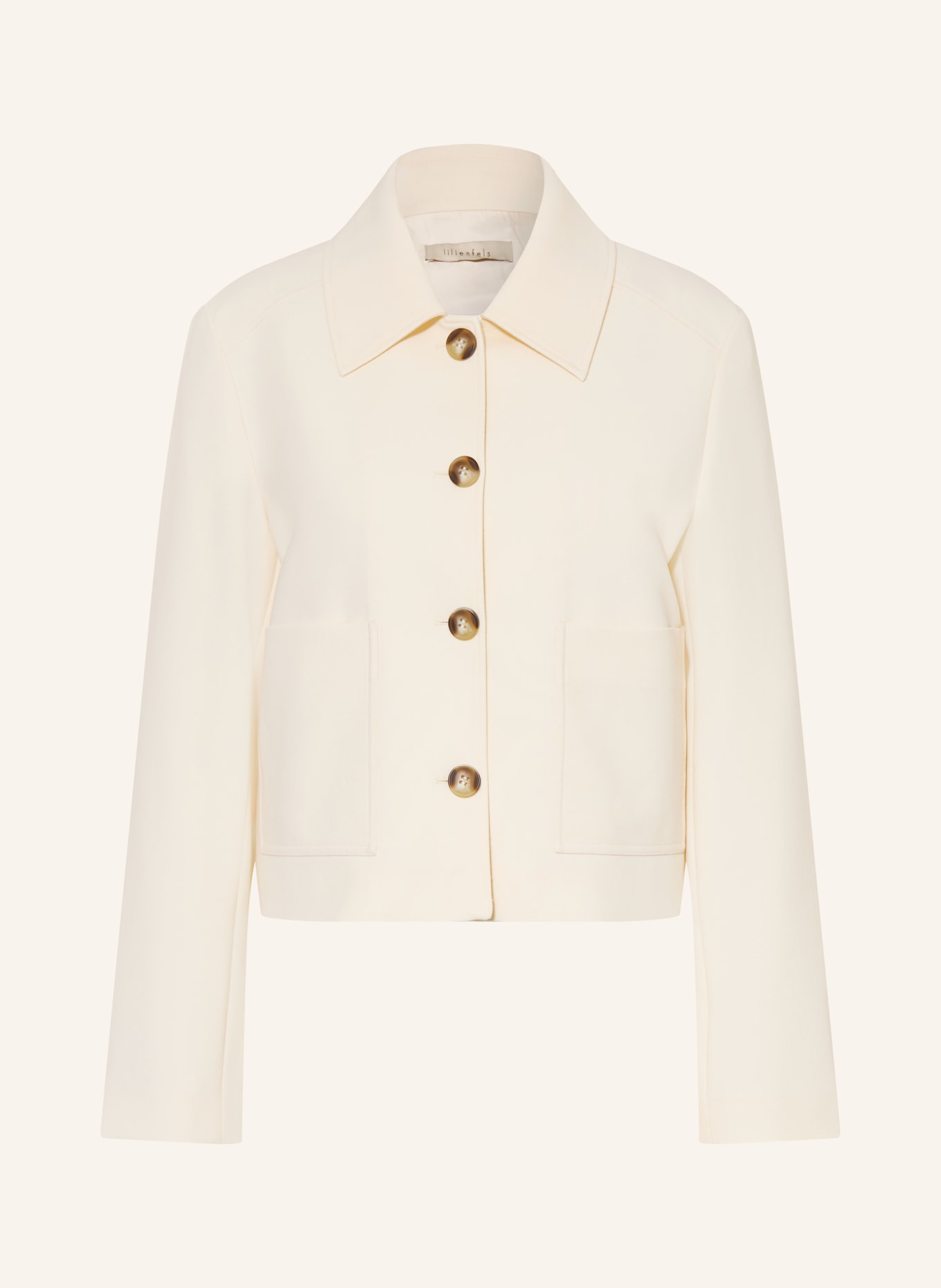 lilienfels Veste boxy: ÉCRU