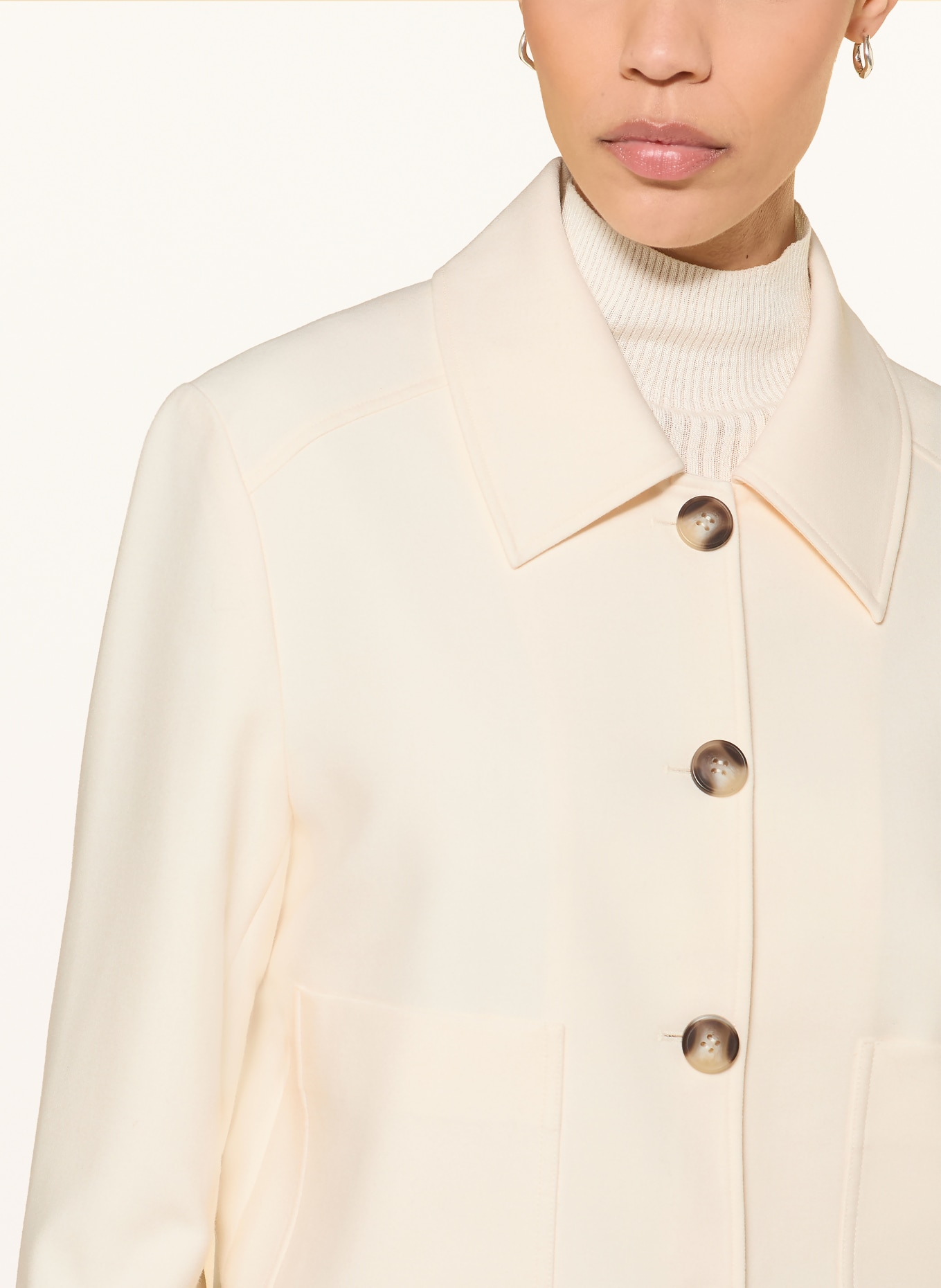 lilienfels Veste boxy: ÉCRU