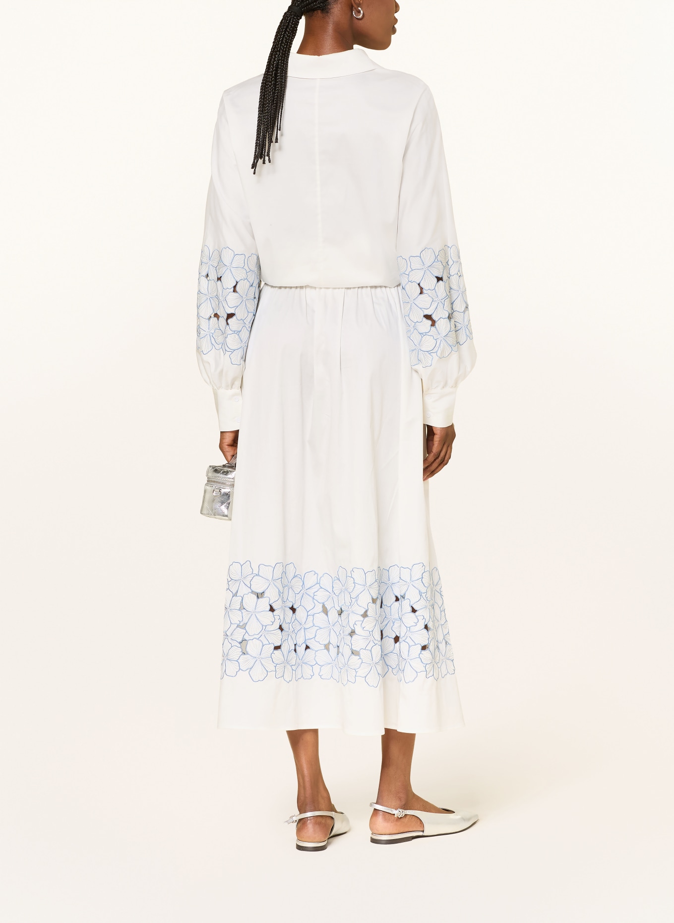 lilienfels Hemdbluse: CREME / HELLBLAU