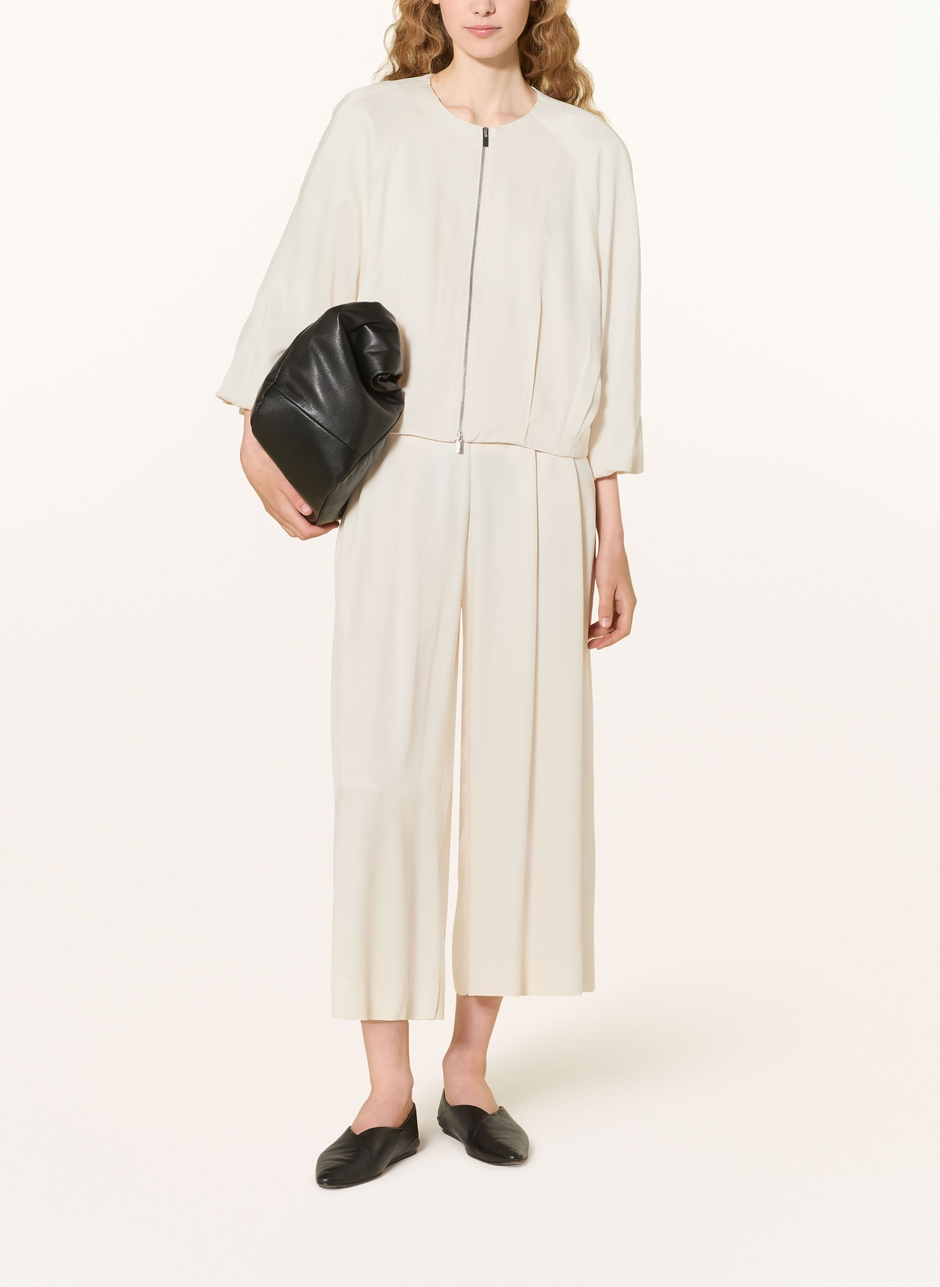 someday Satinblouson NOLENE mit 3/4-Arm: ECRU