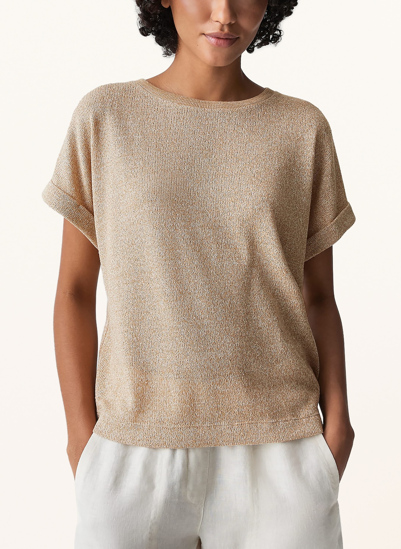 OPUS SOKUNA Knit Sweatshirt: BEIGE