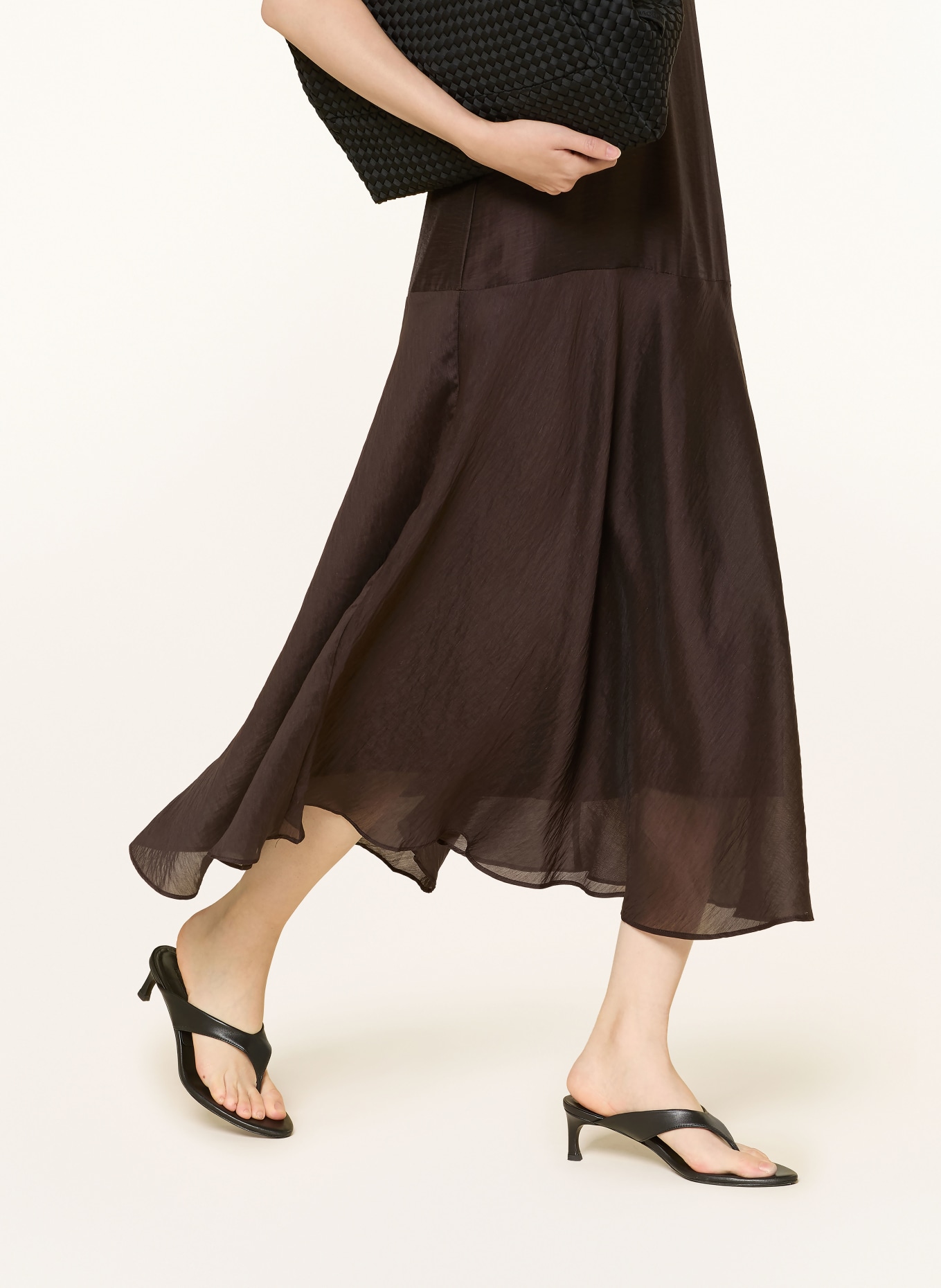 OPUS WELSA Dress: DARK BROWN