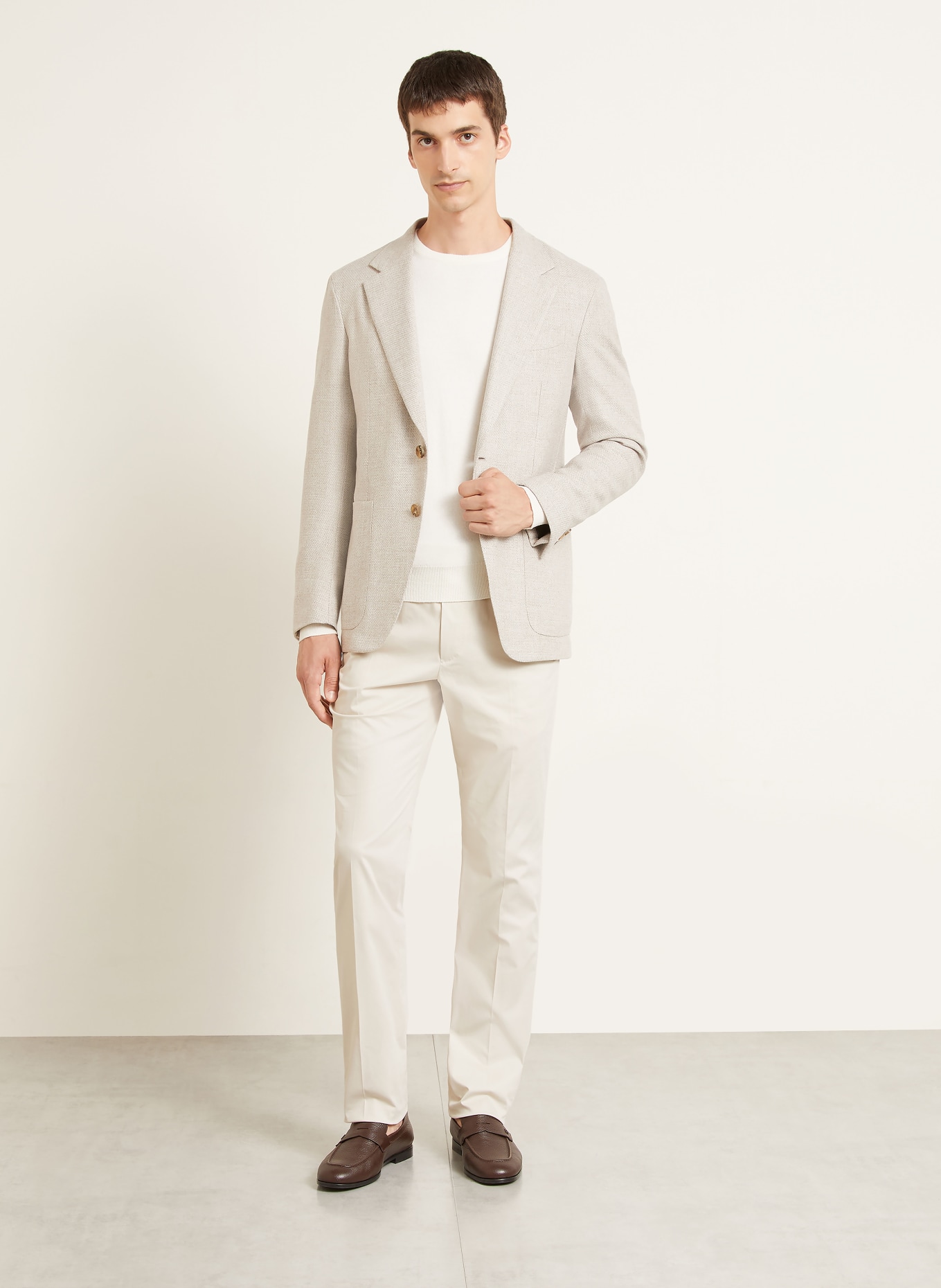 ZEGNA Hose Slim Fit: CREME