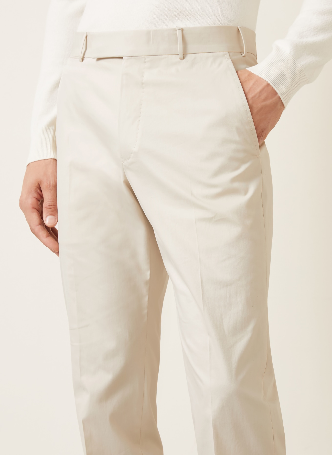 ZEGNA Hose Slim Fit: CREME