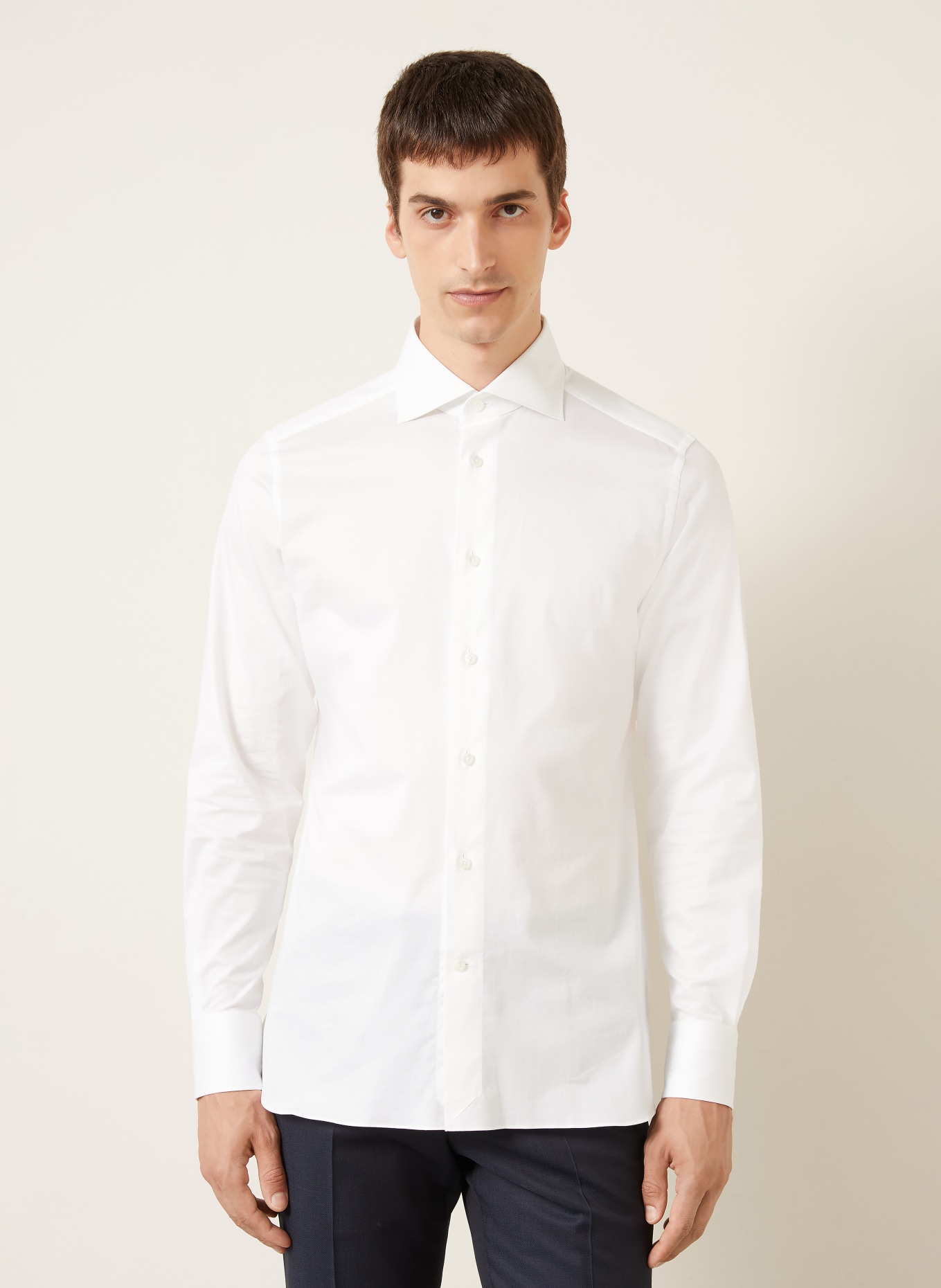 ZEGNA Hemd TROFEO Regular Fit: WEISS