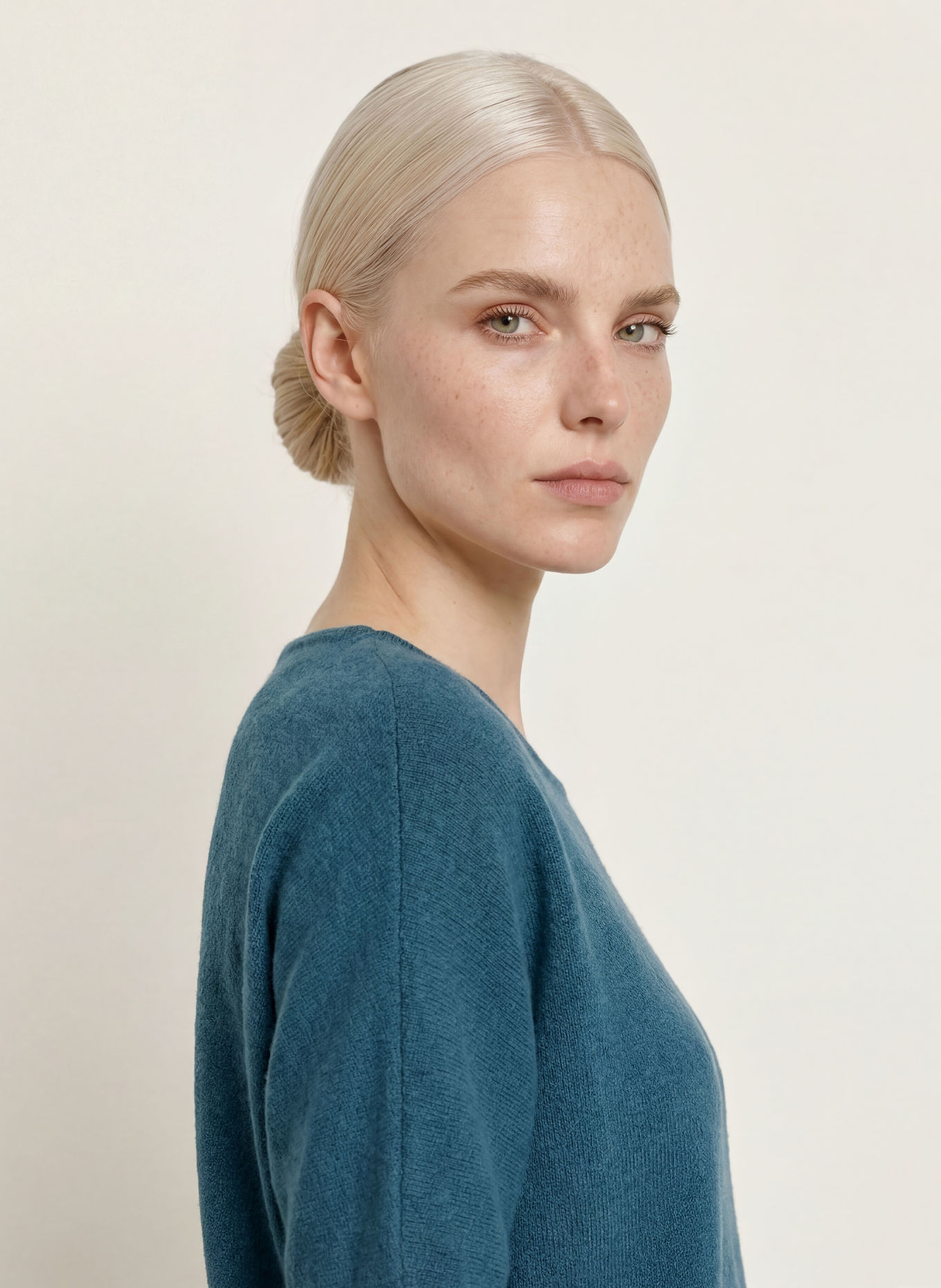 comma Pullover mit 3/4-Arm: PETROL