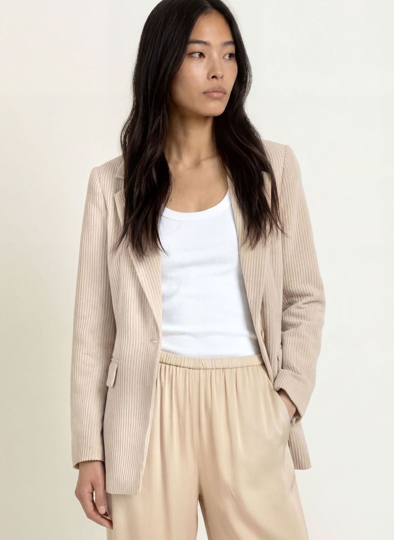 comma Cordblazer: BEIGE