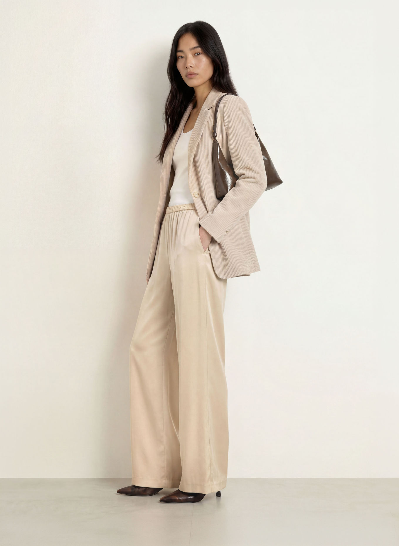 comma Cordblazer: BEIGE
