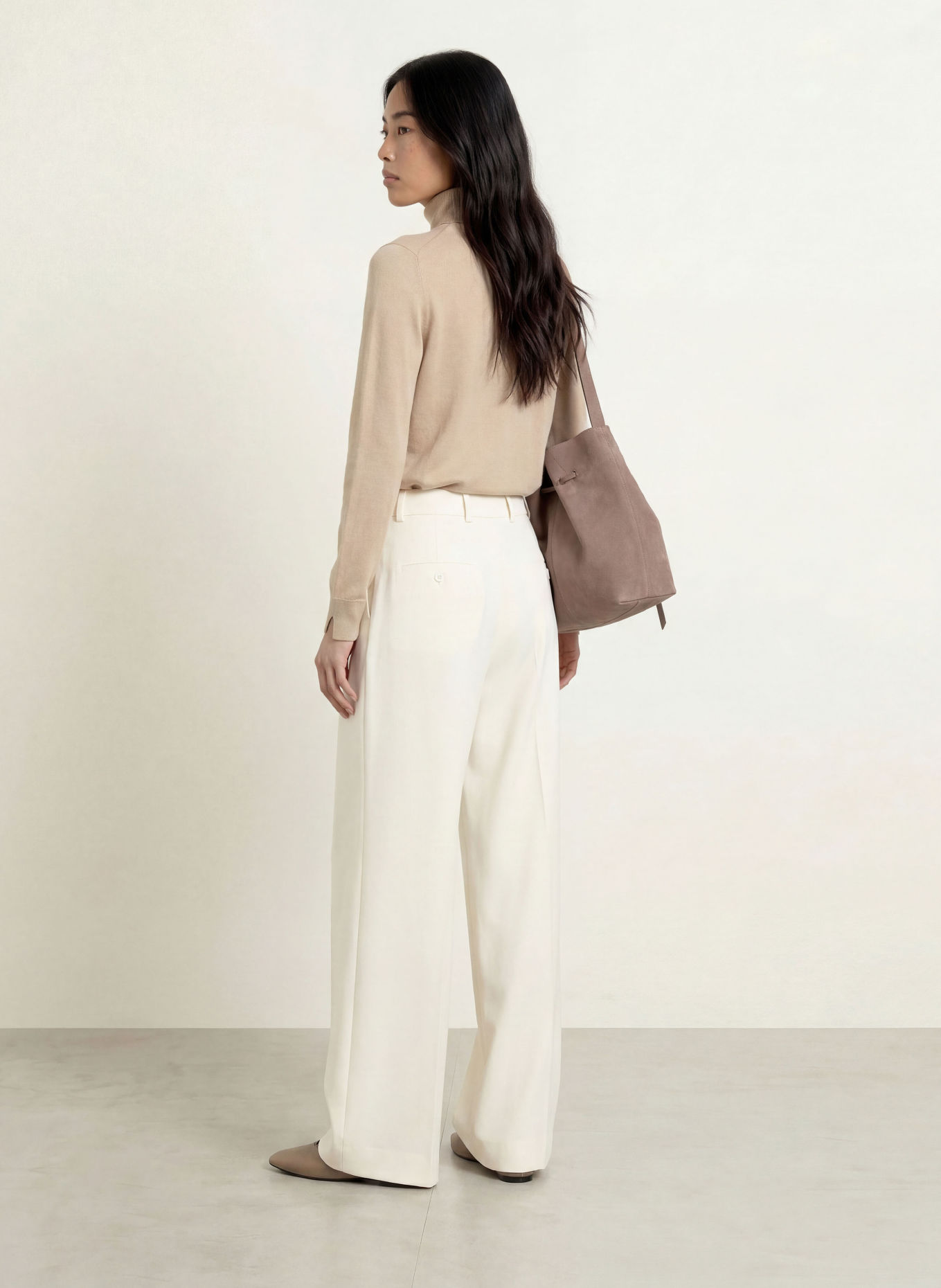 comma Rollkragenpullover: BEIGE