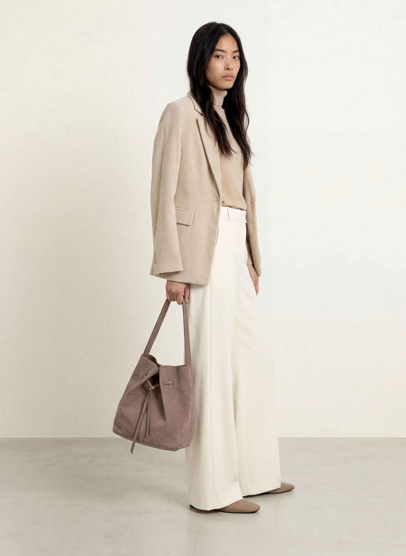 comma Rollkragenpullover: BEIGE