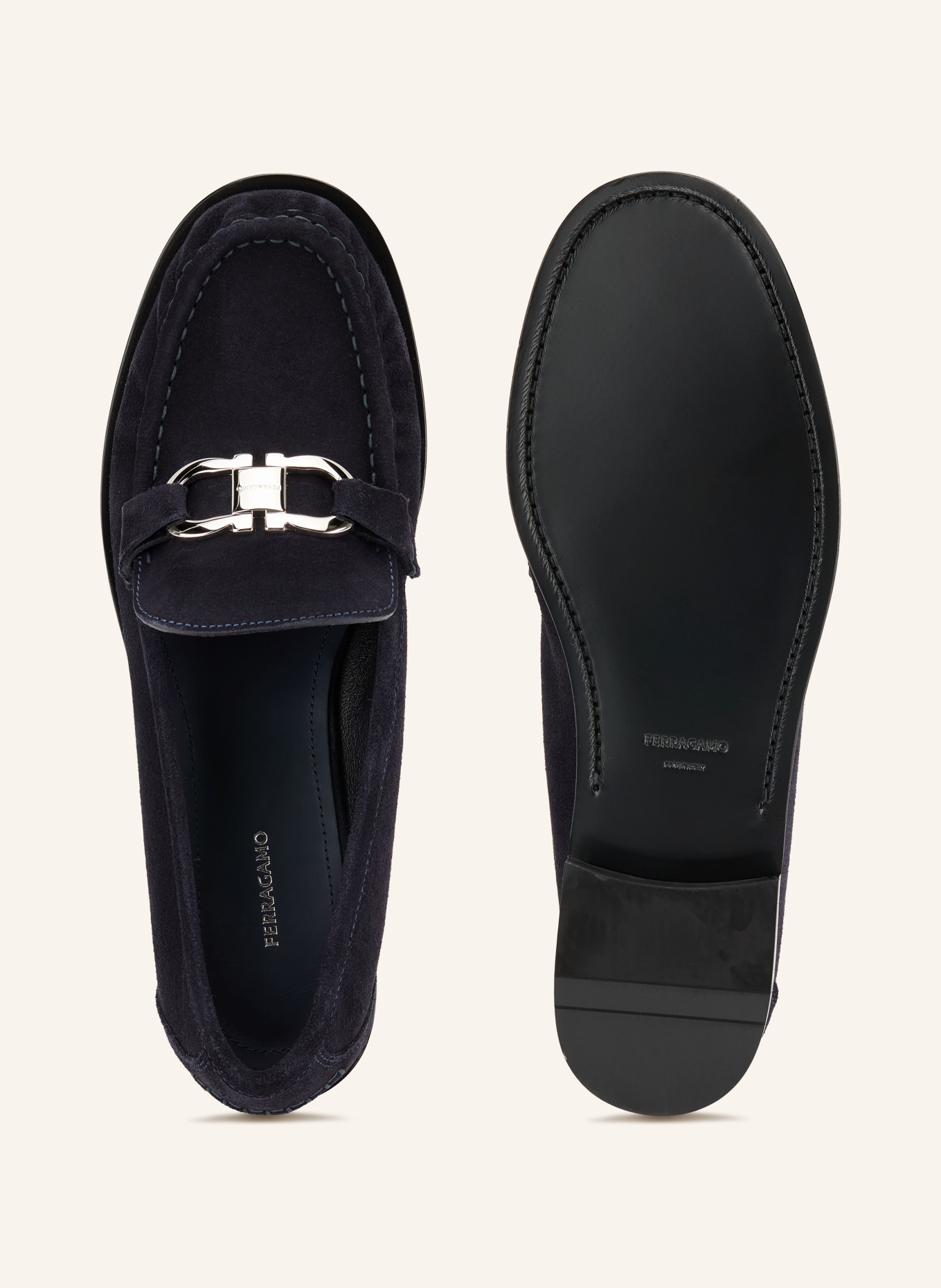 FERRAGAMO Loafers: DONKERBLAUW