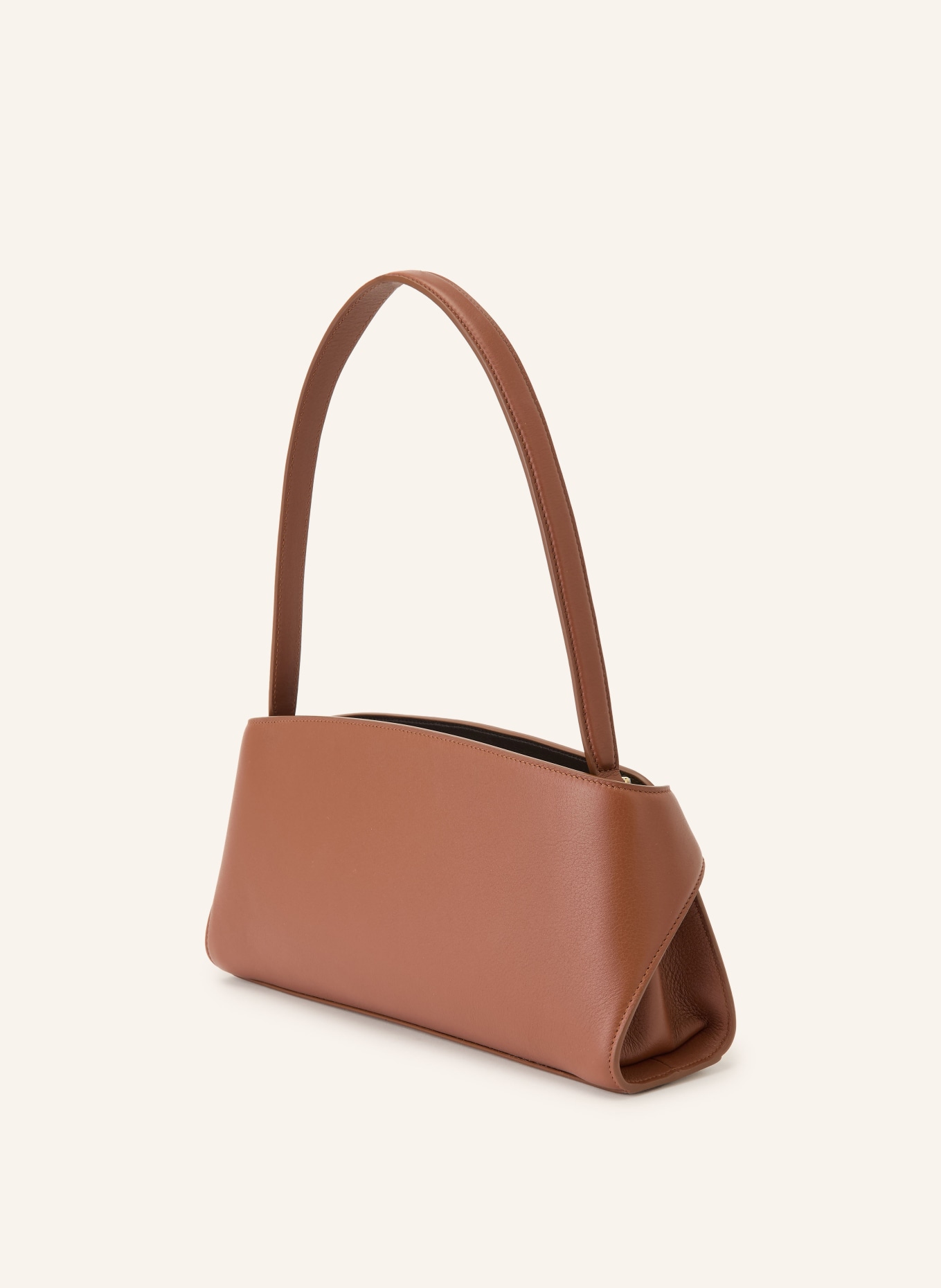 FERRAGAMO Schultertasche HUG EAST WEST: BRAUN / GOLD