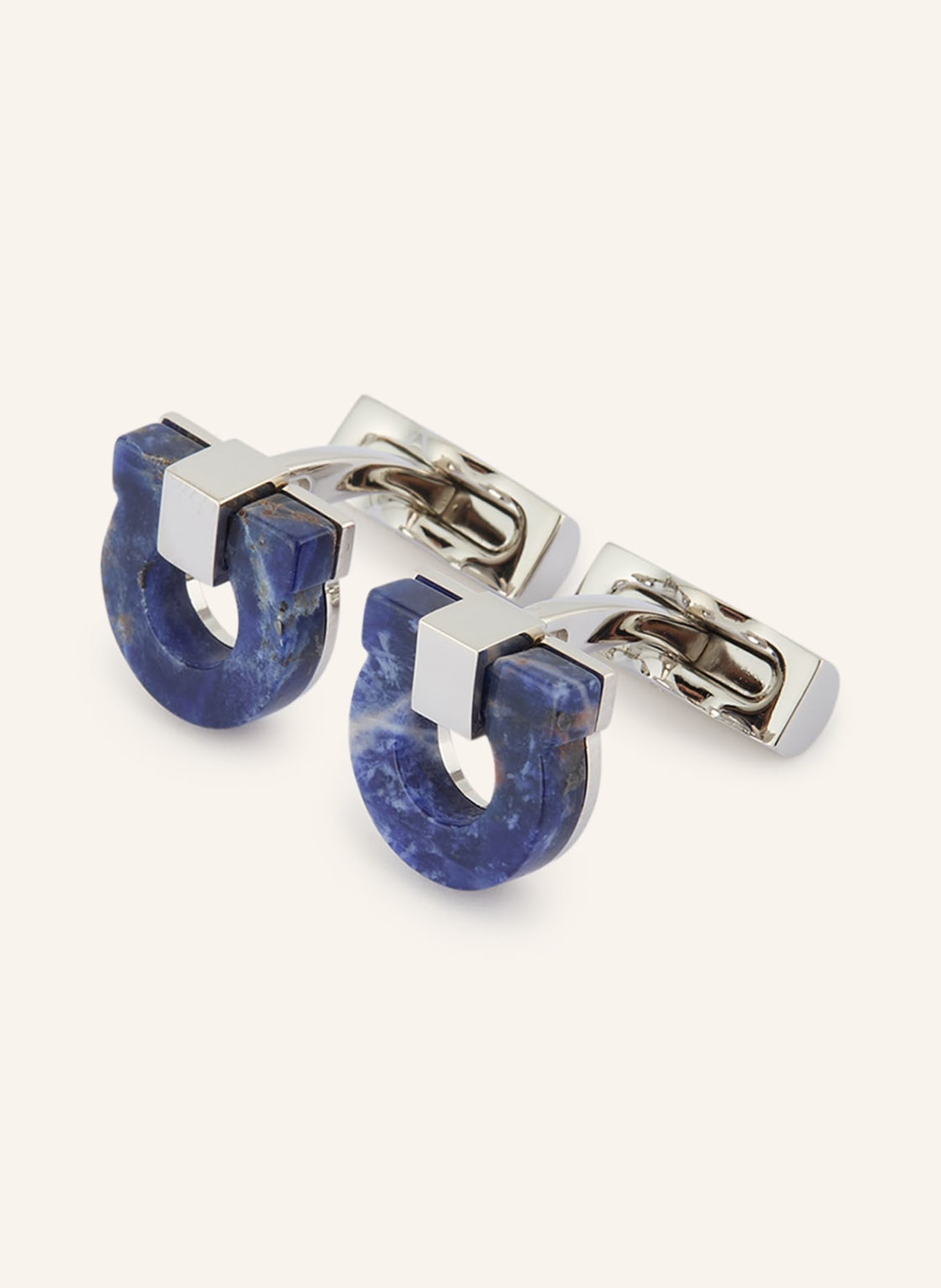 FERRAGAMO Manchetknopen: ZILVER / BLAUW
