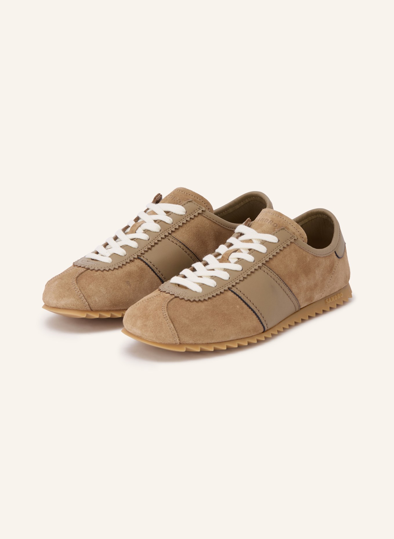 SANDRO Sneaker: BEIGE / TAUPE