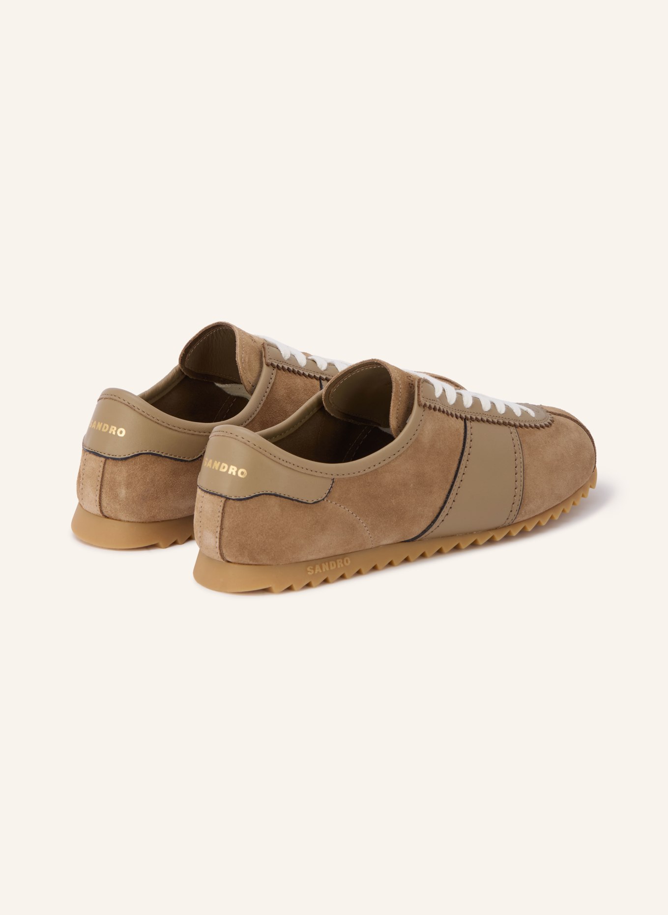 SANDRO Sneaker: BEIGE / TAUPE