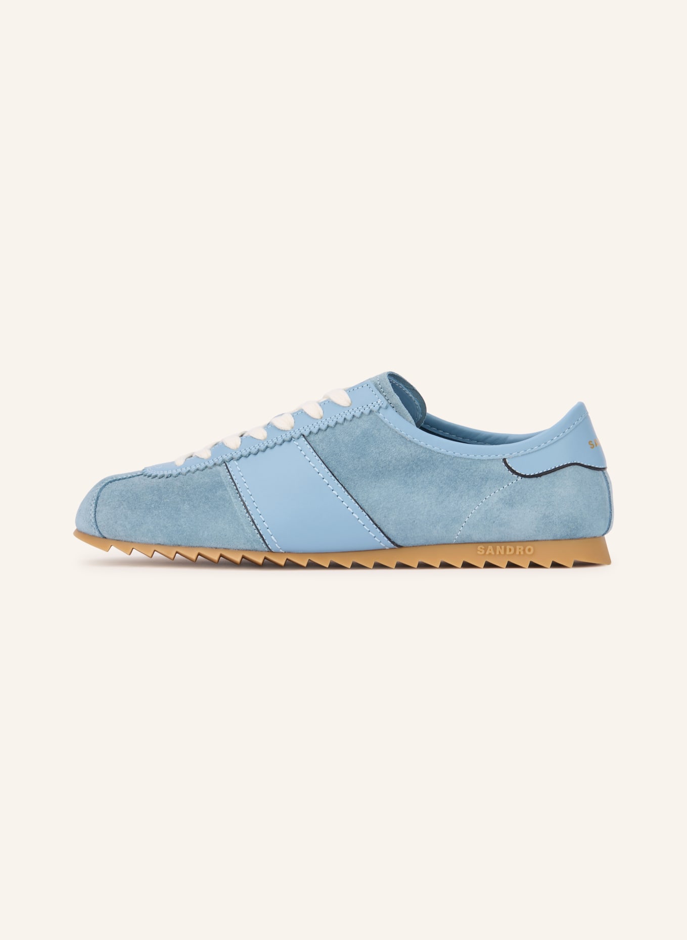 SANDRO Sneaker: HELLBLAU / CREME