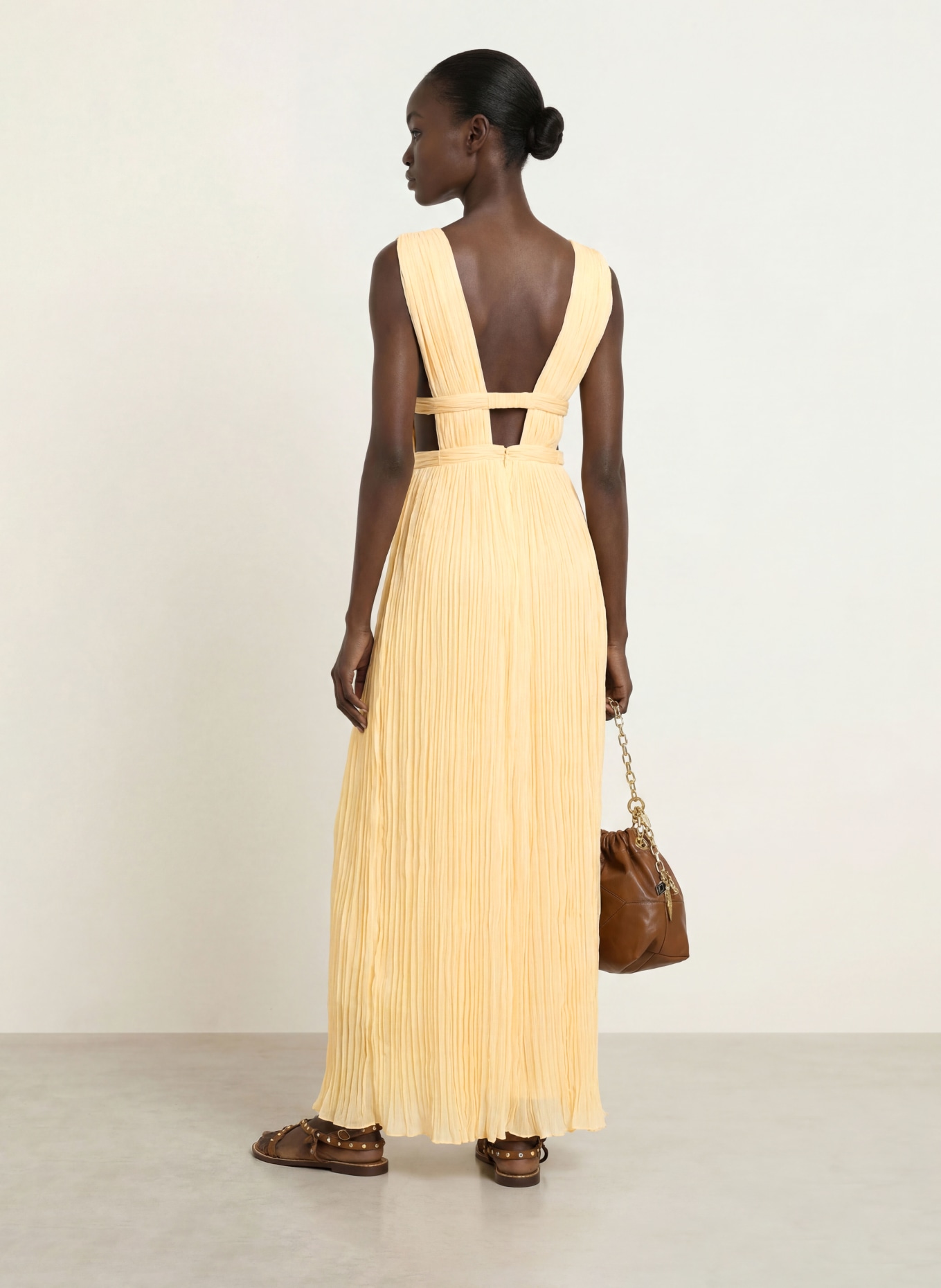 ba&sh Kleid TANIA: HELLGELB