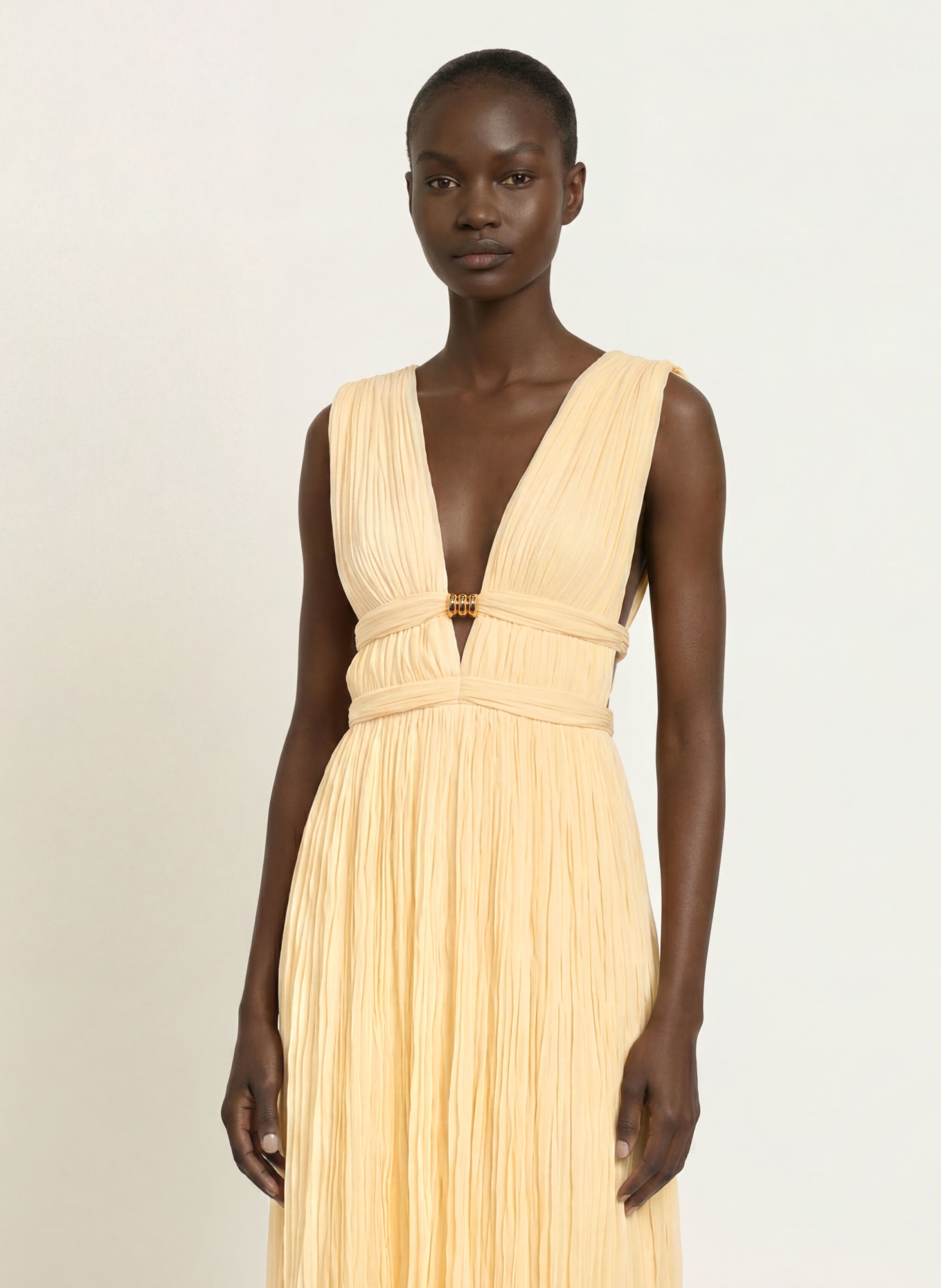 ba&sh Kleid TANIA: HELLGELB