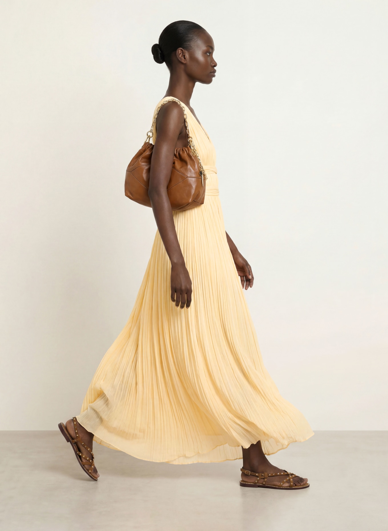 ba&sh Kleid TANIA: HELLGELB