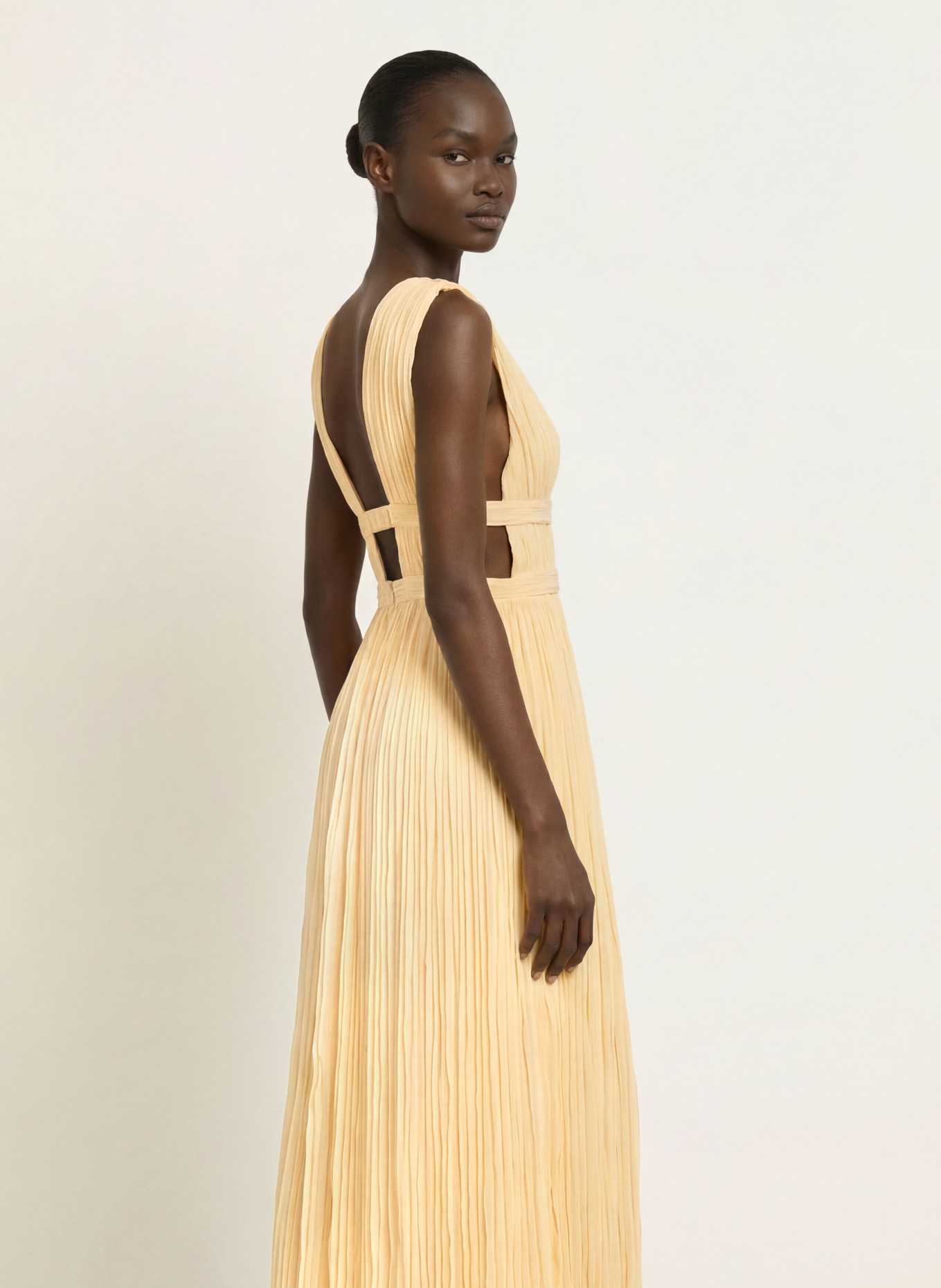 ba&sh Kleid TANIA: HELLGELB