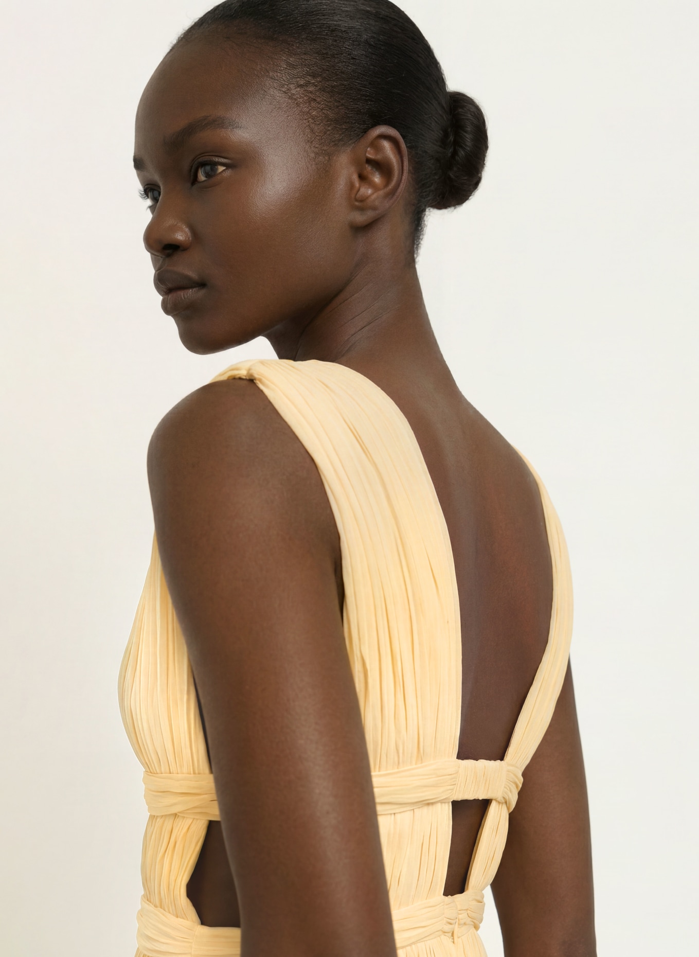 ba&sh Kleid TANIA: HELLGELB