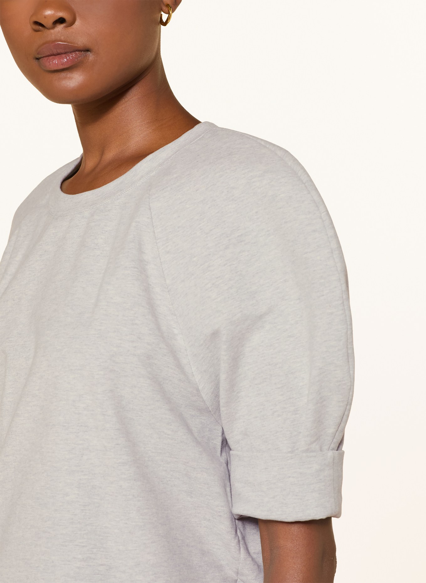 NORMA KAMALI Sweatshirt: HELLGRAU