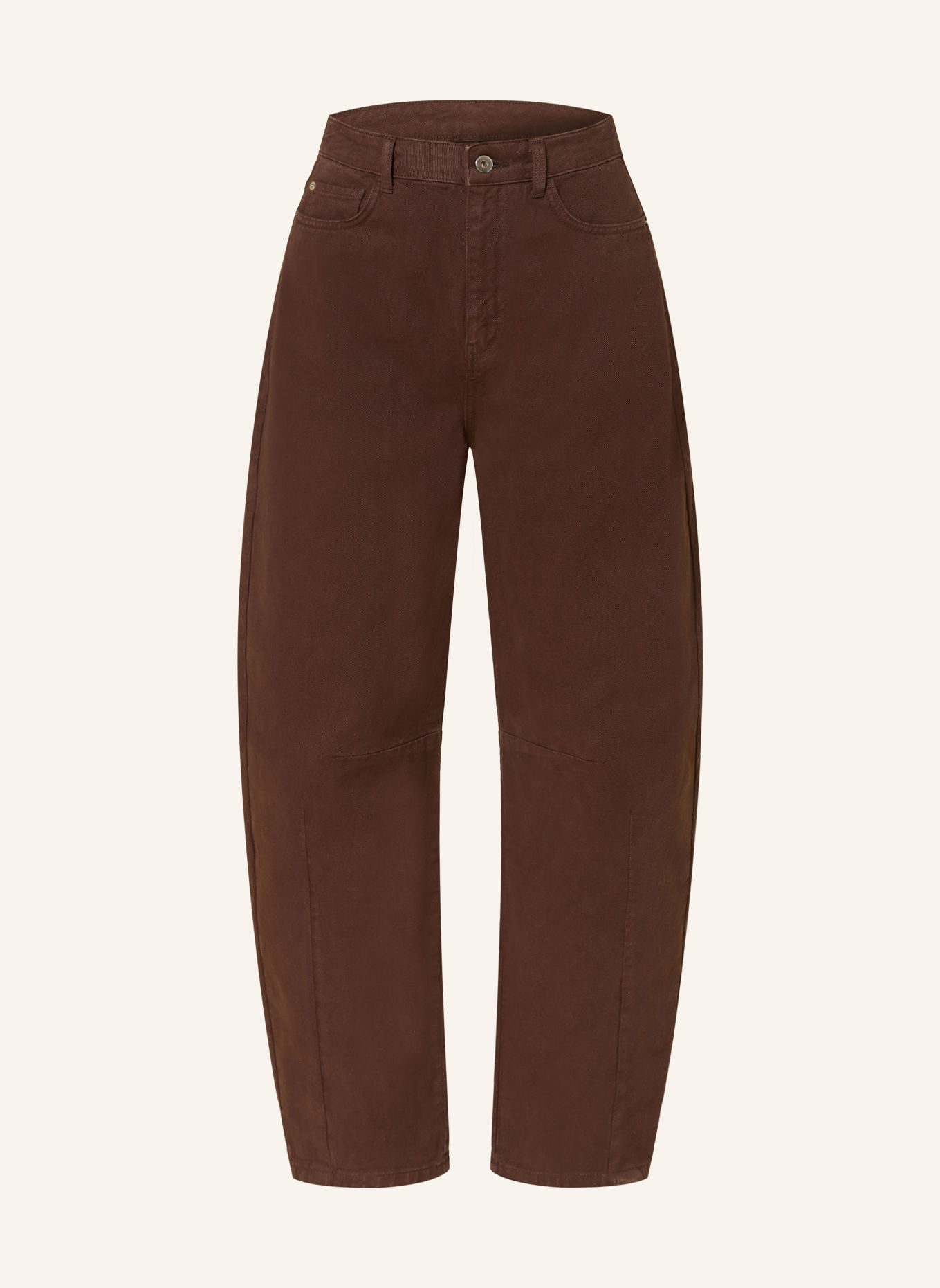 darling harbour Barrel Jeans: CHOCOLATE