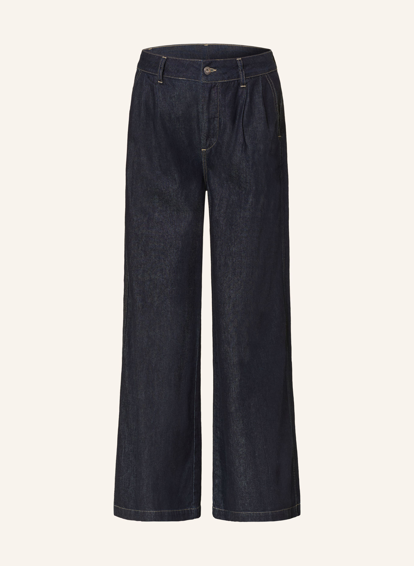 darling harbour Wide Leg Jeans: RAW BLUE
